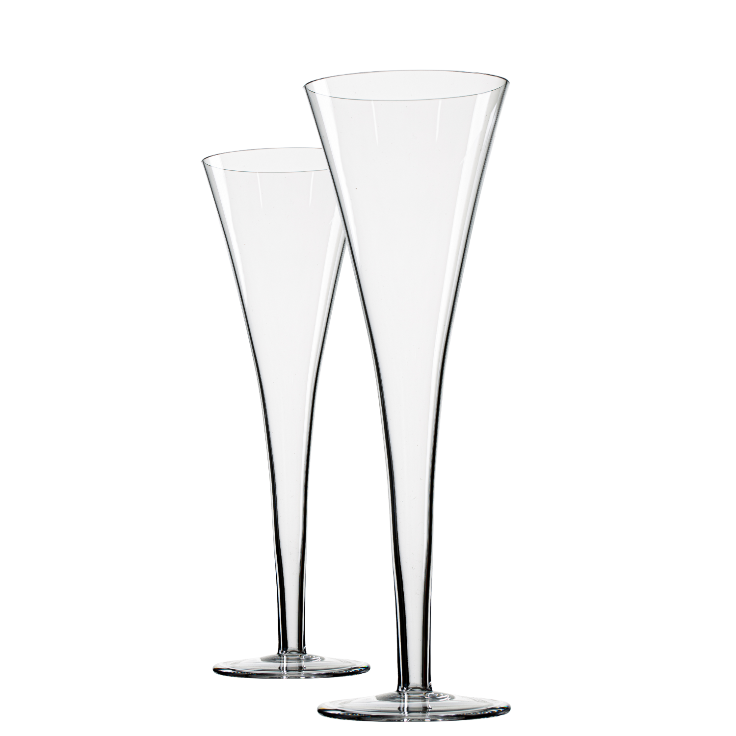 Jogo de 2 Taças de Cristal Roitter para Espumante Mozart Crystal By Frederico Strauss - 230ml - Sinfonia