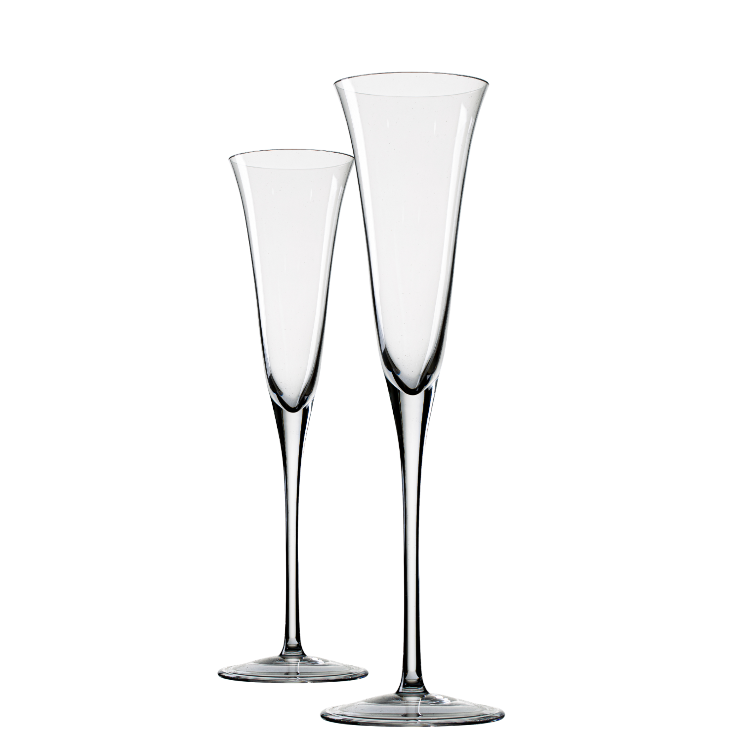 Jogo de 2 Taças de Cristal Santa Catarina para Champagne Mozart Crystal By Frederico Strauss - 150ml - Sinfonia