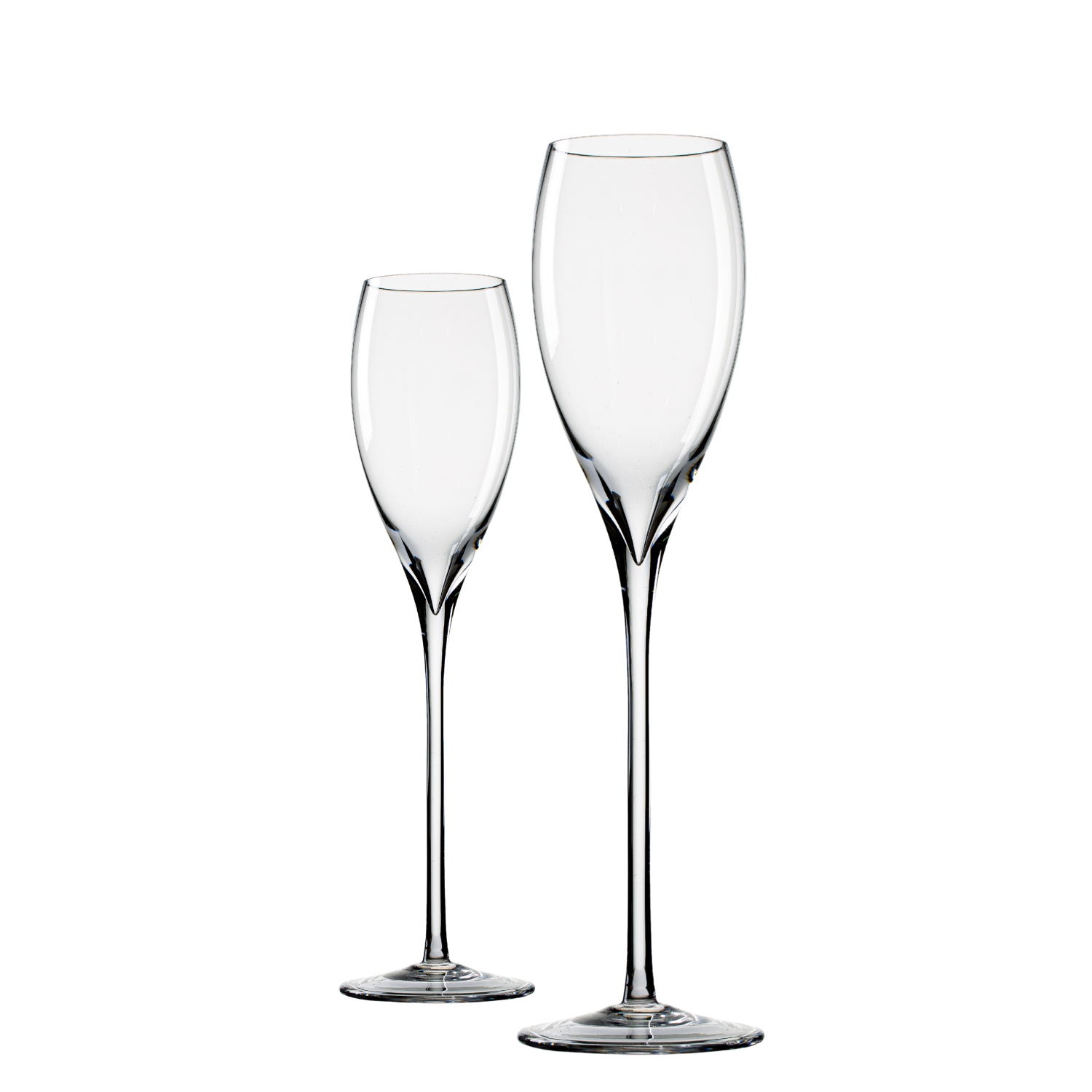 Jogo de 2 Taças de Cristal Serra Gaúcha para Espumante Mozart Crystal By Frederico Strauss - 180ml - Sinfonia