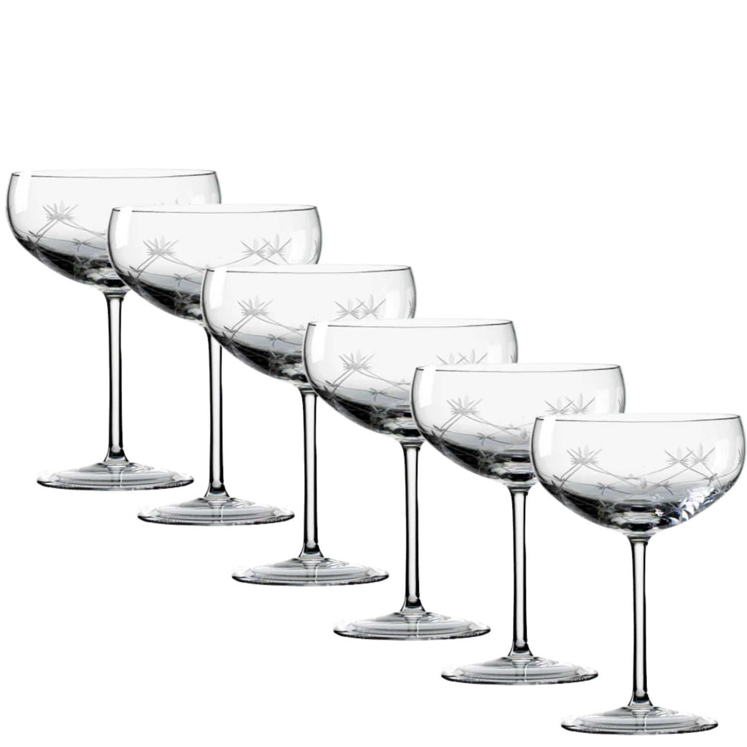 Jogo de 6 Taças de Cristal Coupé para Champagne Mozart Crystal By Frederico Strauss - 285ml - Sinfonia 19