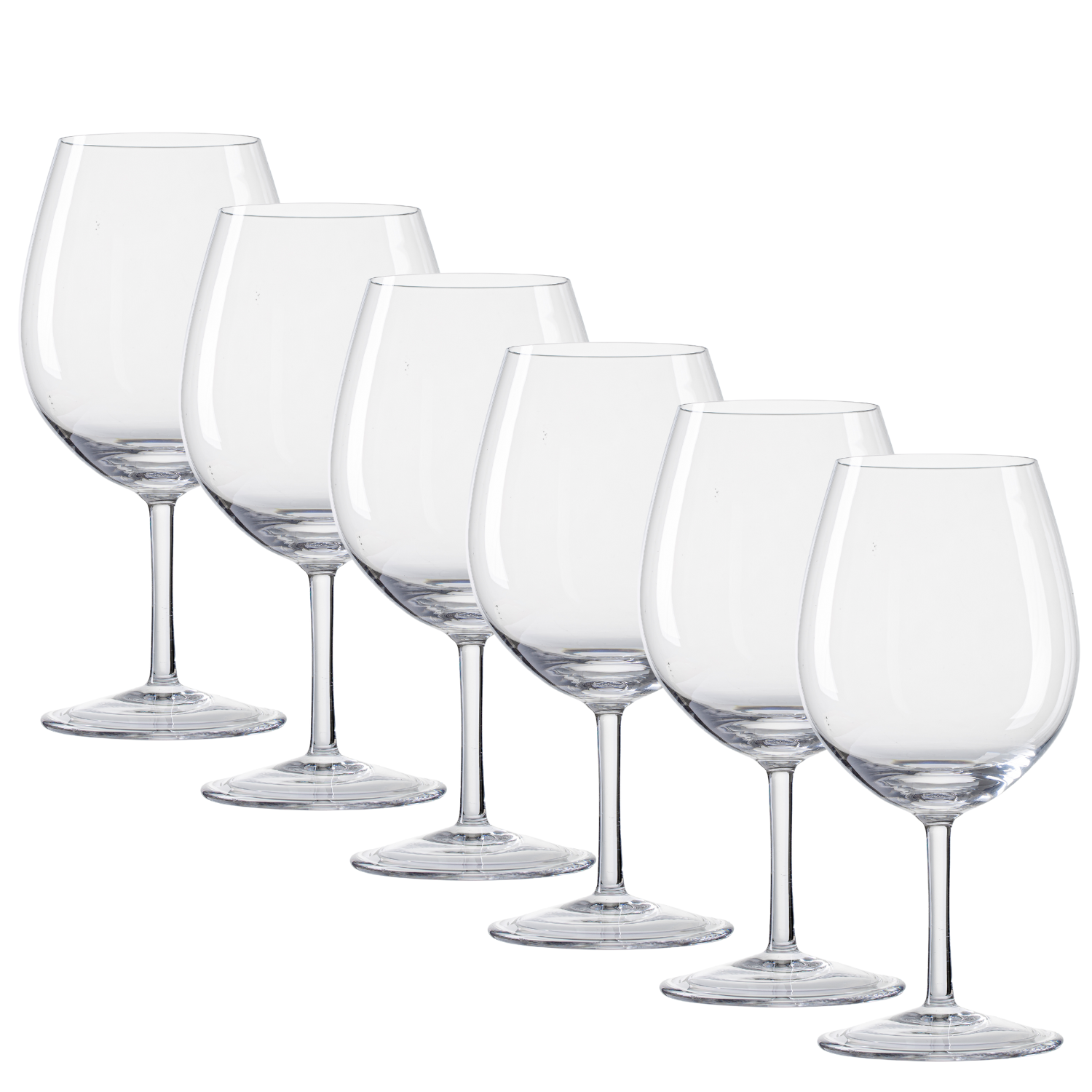 Jogo de 6 Taças de Cristal Pinot Noir para Vinho Mozart Crystal By Frederico Strauss - 420ml - Concerto