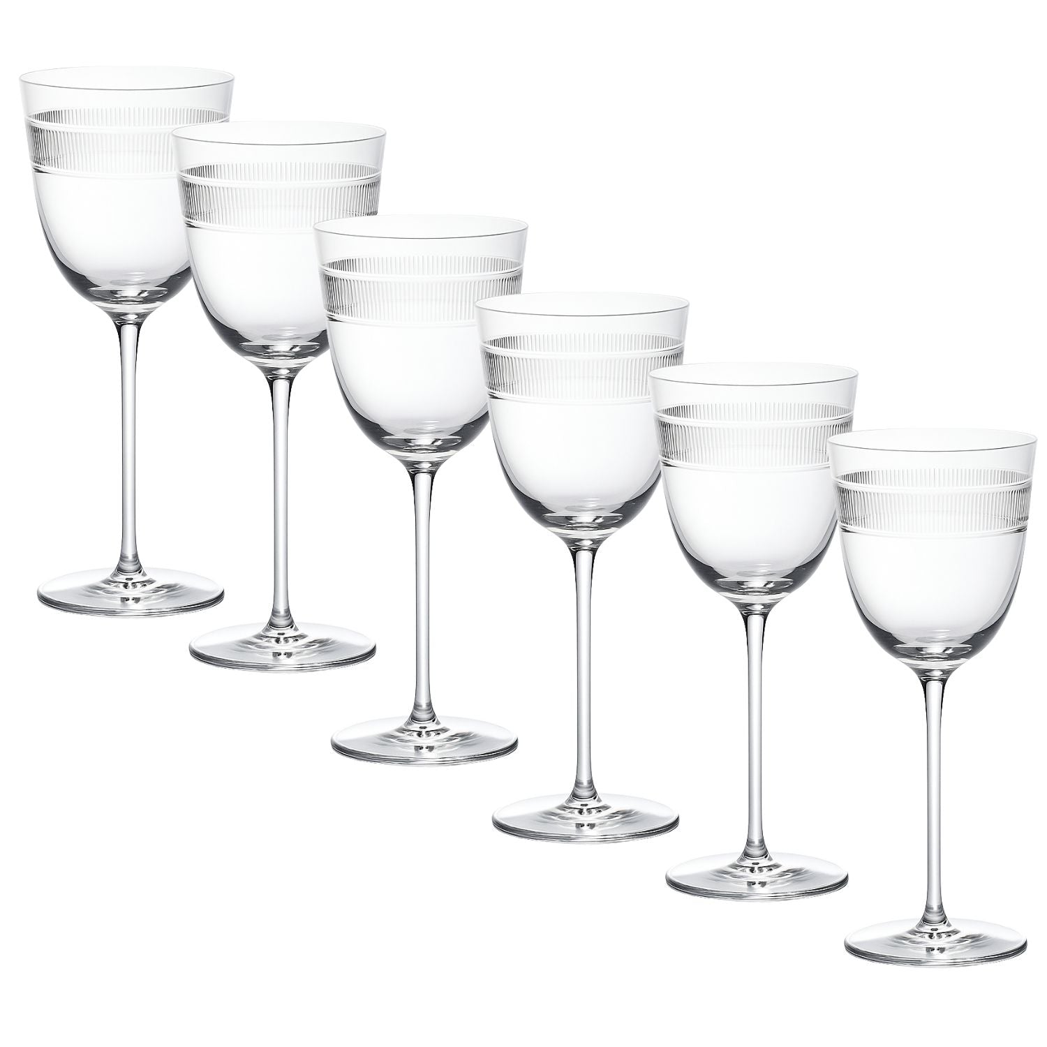 Jogo de 6 Taças de Cristal para Água Mozart Crystal By Frederico Strauss - 500ml - Country Club 07