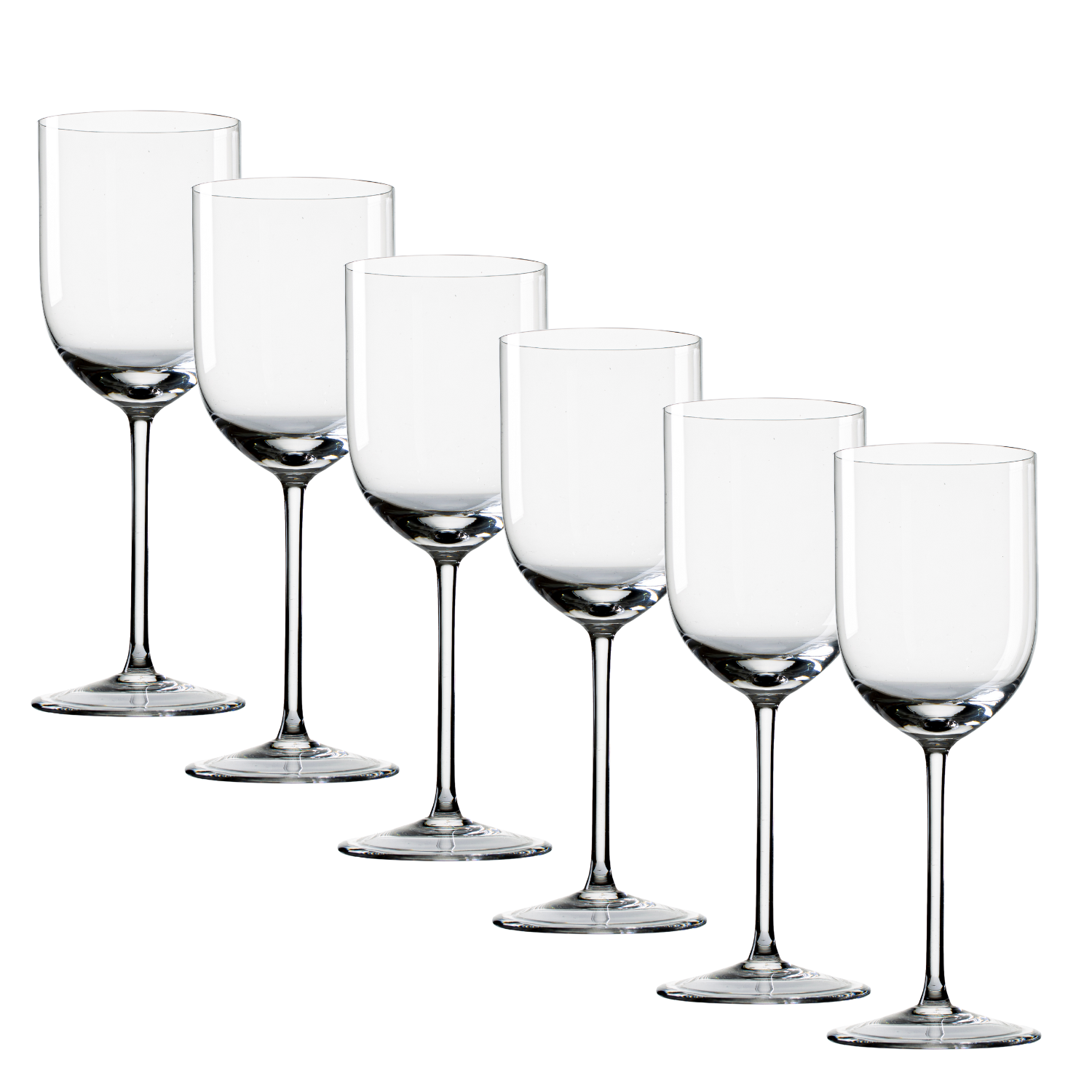 Jogo de 6 Taças de Cristal para Água Mozart Crystal By Frederico Strauss - 320ml - Sinfonia