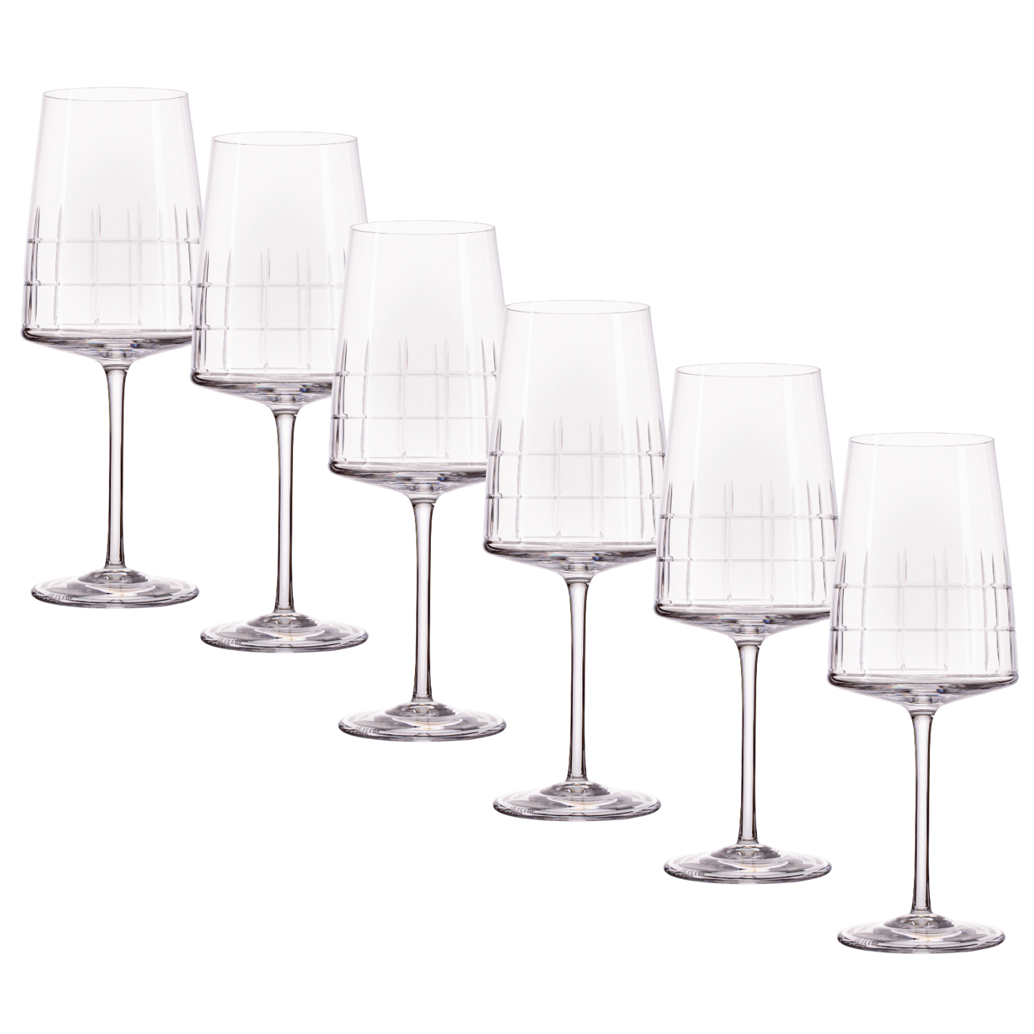 Jogo de 6 Taças de Cristal para Água Mozart Crystal By Frederico Strauss - 600ml - Amaité Deluxe