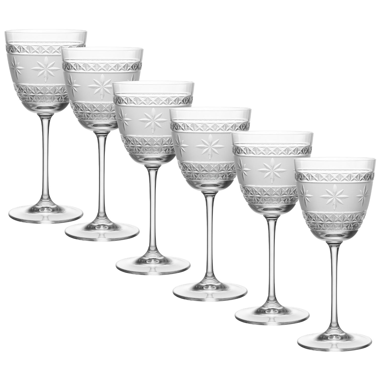 Jogo de 6 Taças de Cristal para Água Mozart Crystal By Frederico Strauss - 500ml - Country Club 91
