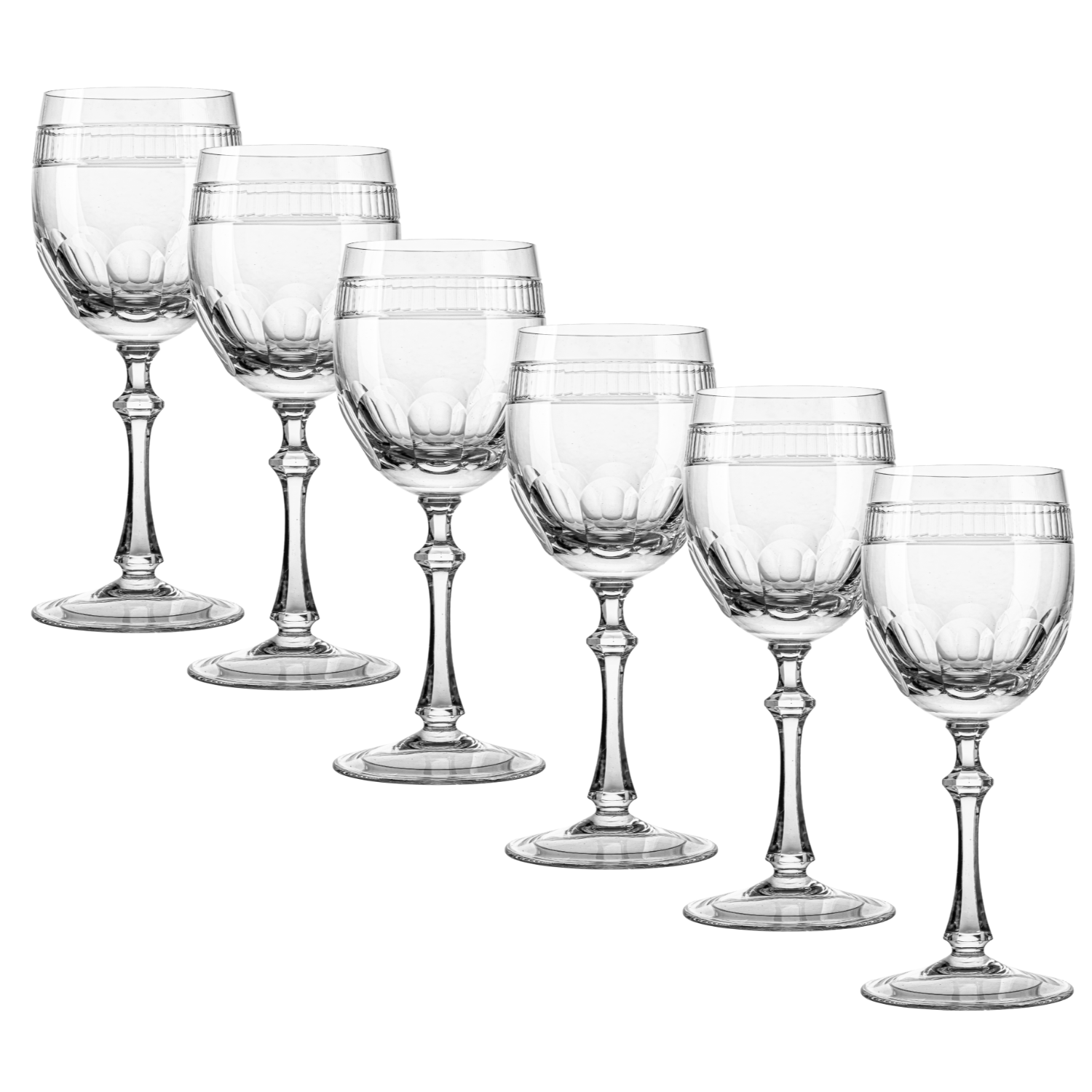 Jogo de 6 Taças de Cristal para Água Mozart Crystal By Frederico Strauss - 400ml - Réquiem 07