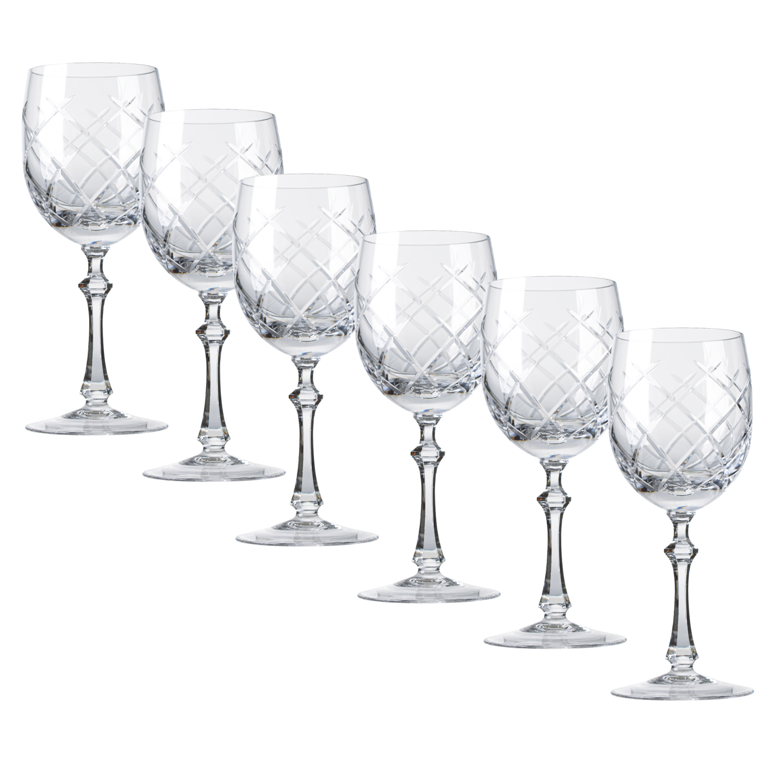 Jogo de 6 Taças de Cristal Vivaldi para Água Mozart Crystal By Frederico Strauss - 480ml - Réquiem 33