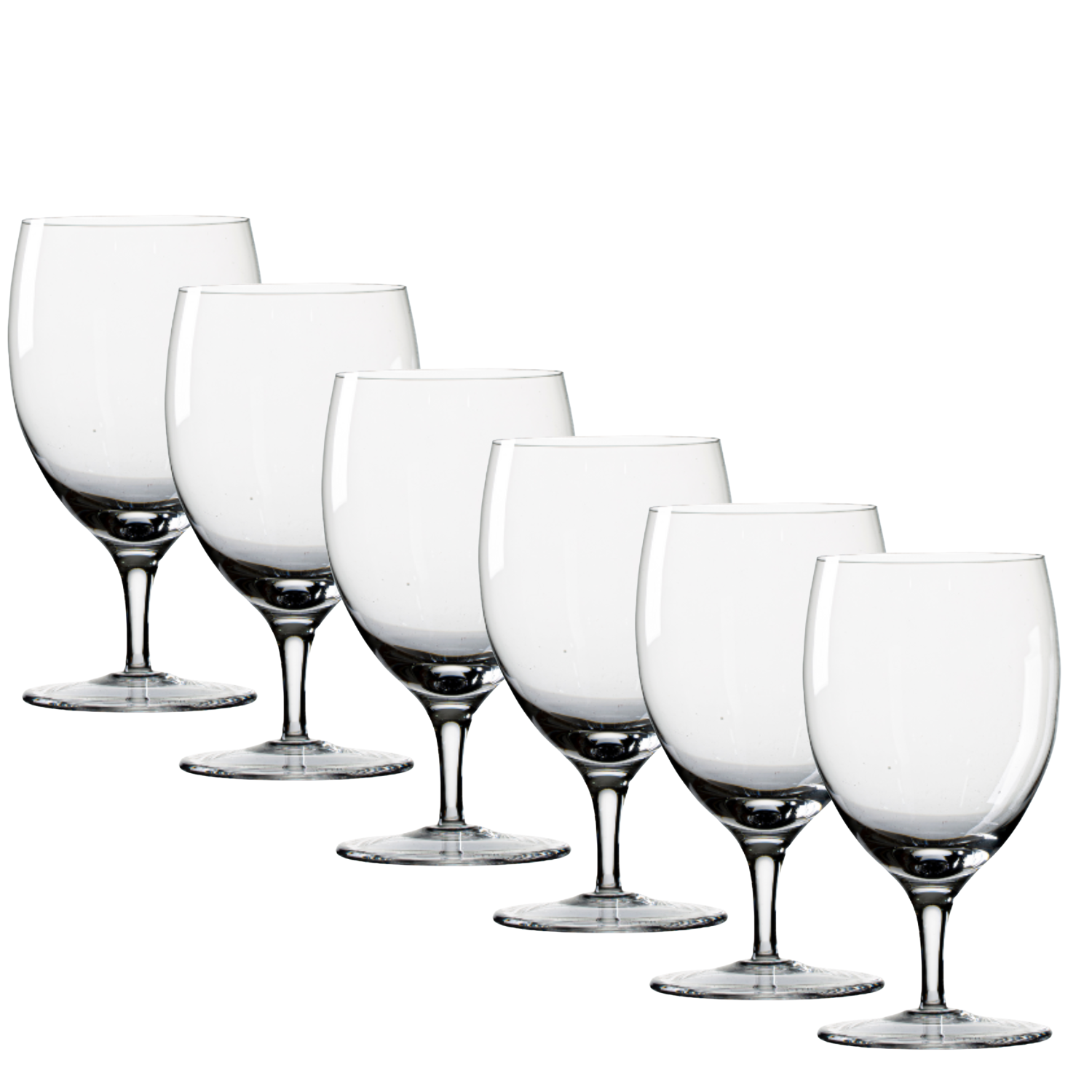 Jogo de 6 Taças de Cristal para Água Mozart Crystal By Frederico Strauss - 350ml - Sinfonia