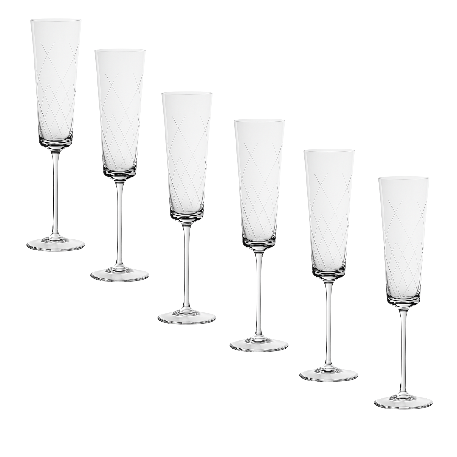 Jogo de 6 Taças de Cristal Vivaldi para Champagne Mozart Crystal By Frederico Strauss - 230ml - Casa de Bragança 29