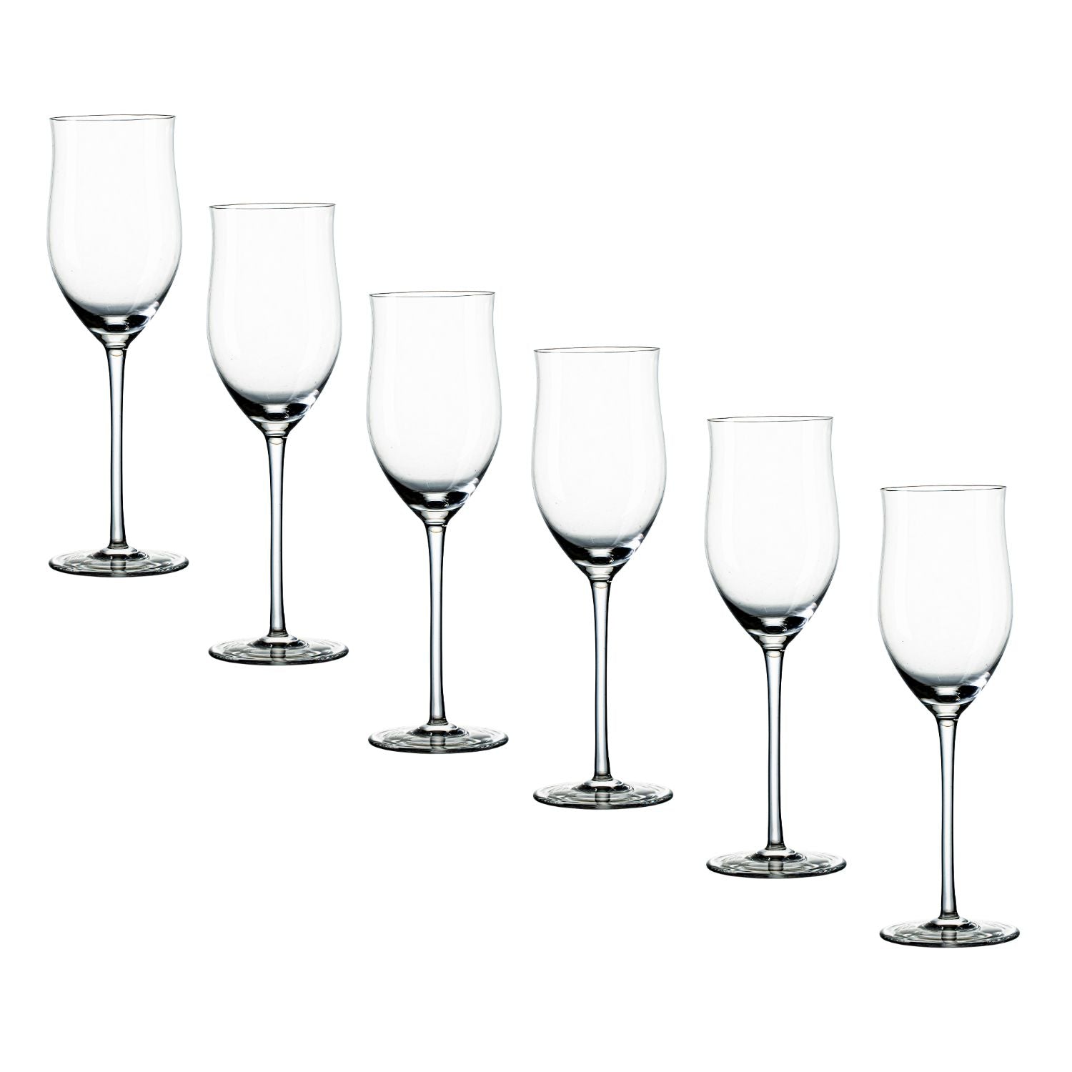Jogo de 6 Taças de Cristal para Vinho Branco Mozart Crystal By Frederico Strauss - 210ml - Europa