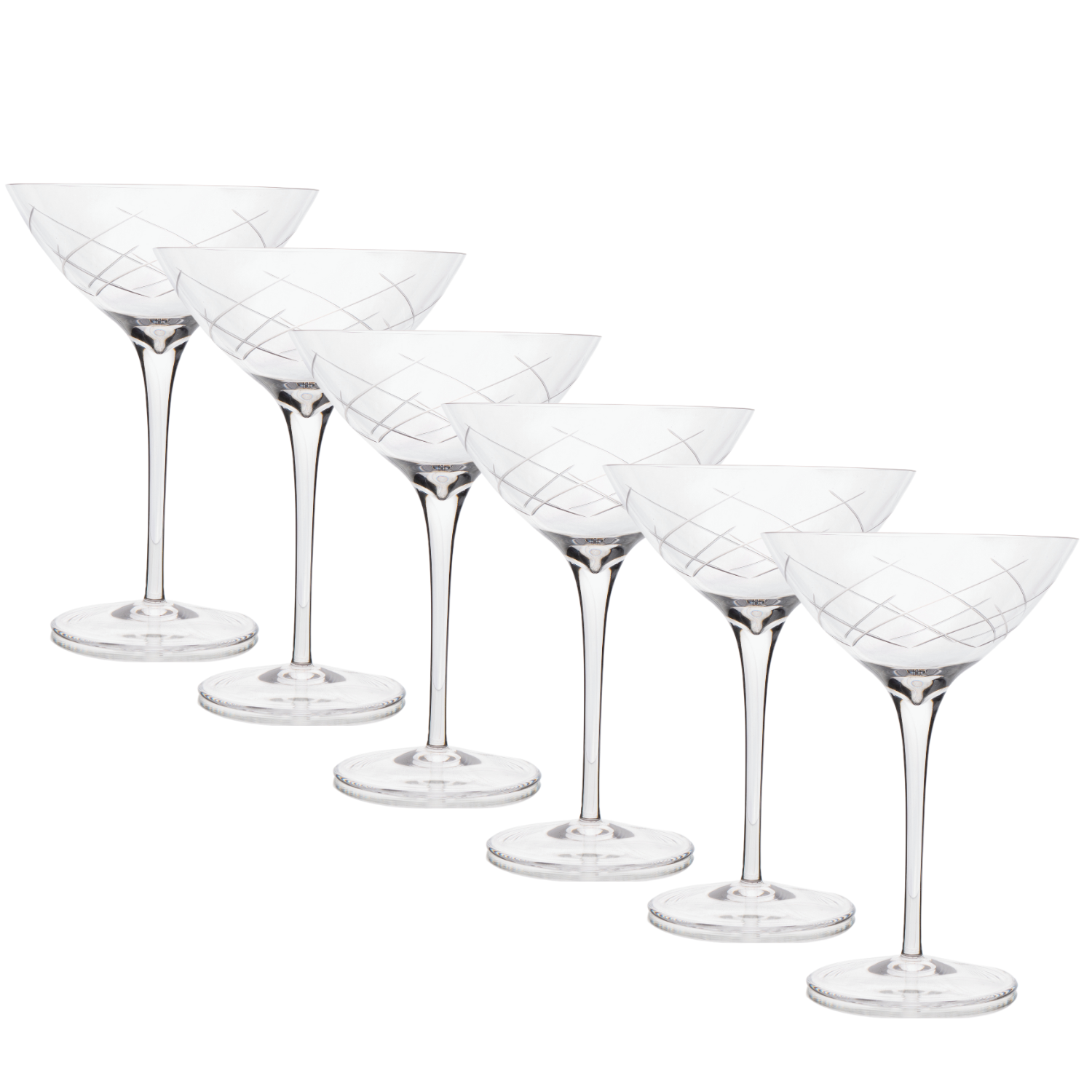 Jogo de 6 Taças de Cristal Vivaldi para Dry Martini Mozart Crystal By Frederico Strauss - 280ml - Country Club 29
