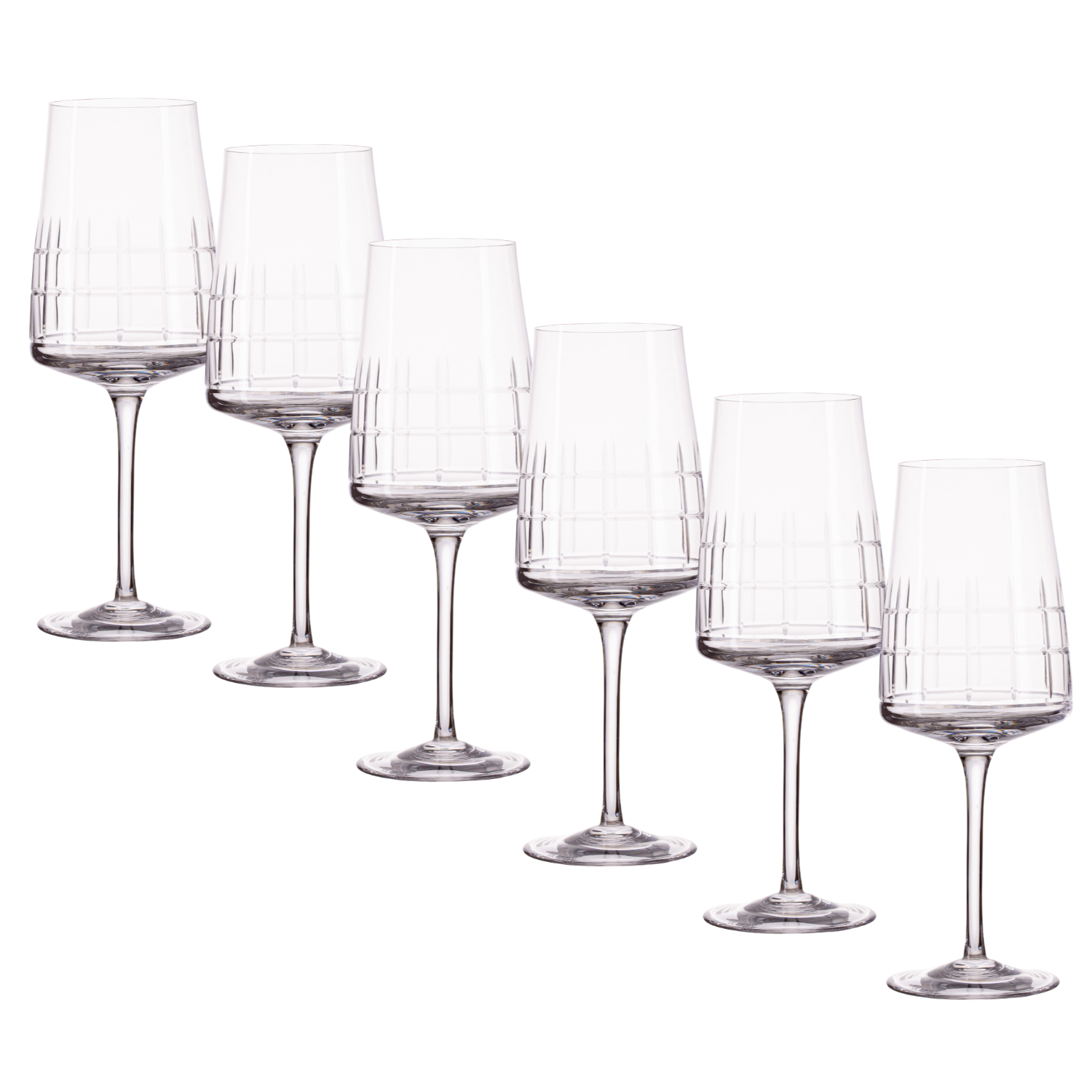 Jogo de 6 Taças de Cristal para Vinho Tinto Mozart Crystal By Frederico Strauss - 500ml - Amaité Deluxe