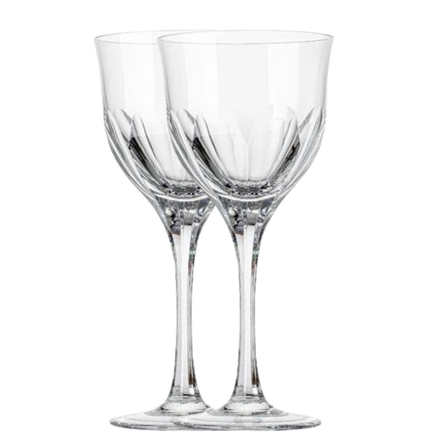 Jogo de 2 Taças de Cristal Sonata para Vinho Tinto Lapidado 45 Mozart Crystal By Frederico Strauss