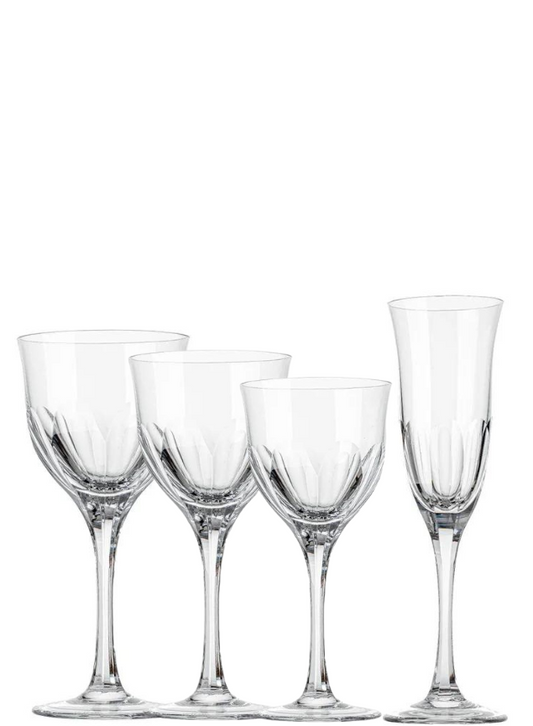 Jogo de 30 Peças (Água, Vinho Tinto, Vinho Branco, Licor e Champanhe)