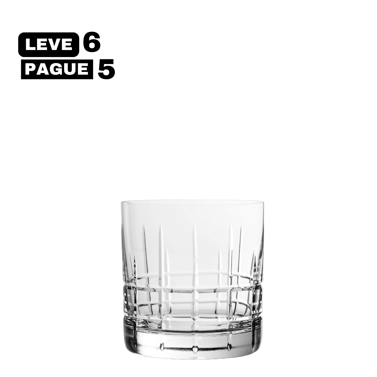 Leve 6 Pague 5 - Conjunto de Copos Double Blend para Whisky Mozart Crystal By Frederico Strauss - 400ml - Bar