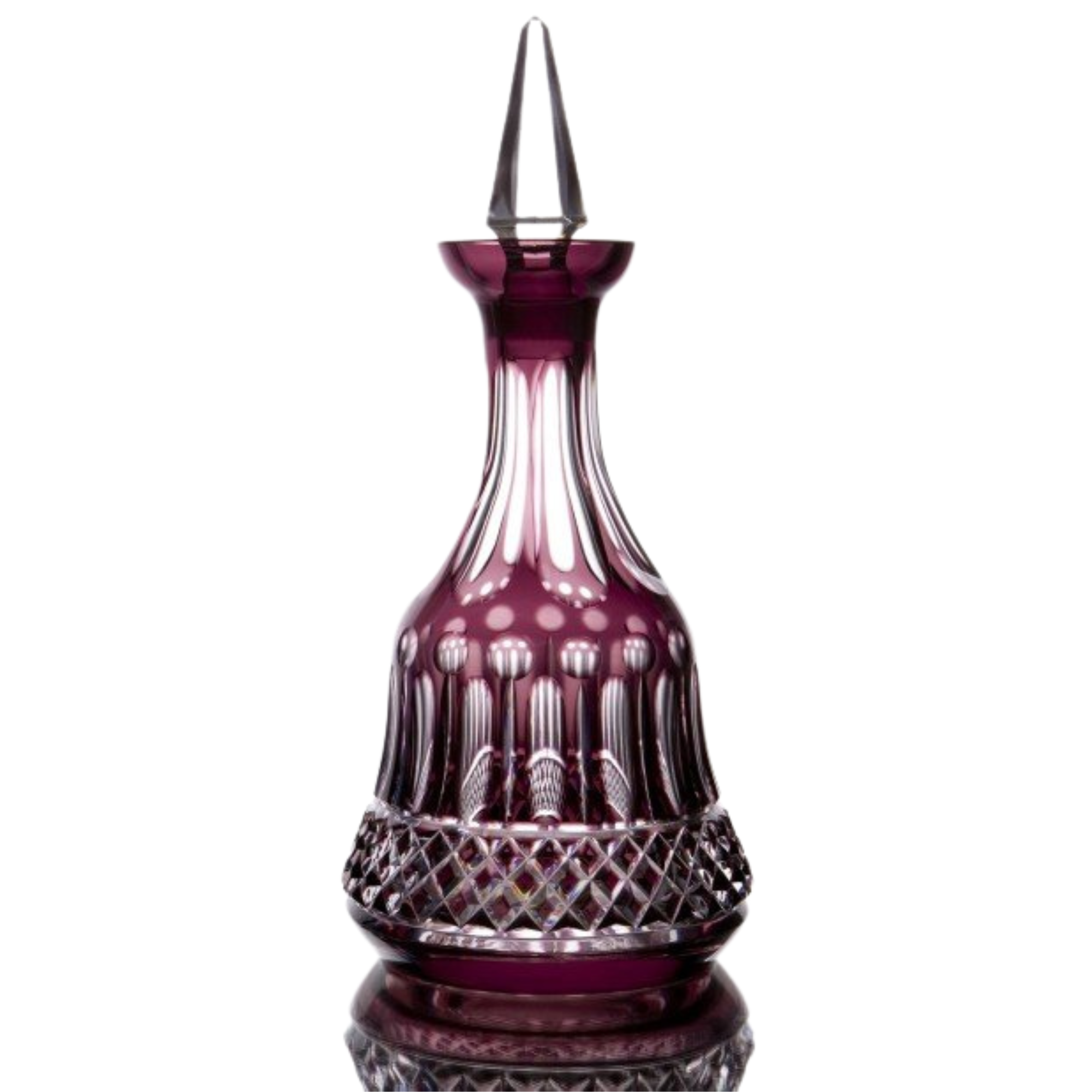 Licoreira de Cristal Lapidado 69 Ametista Mozart Crystal By Frederico Strauss