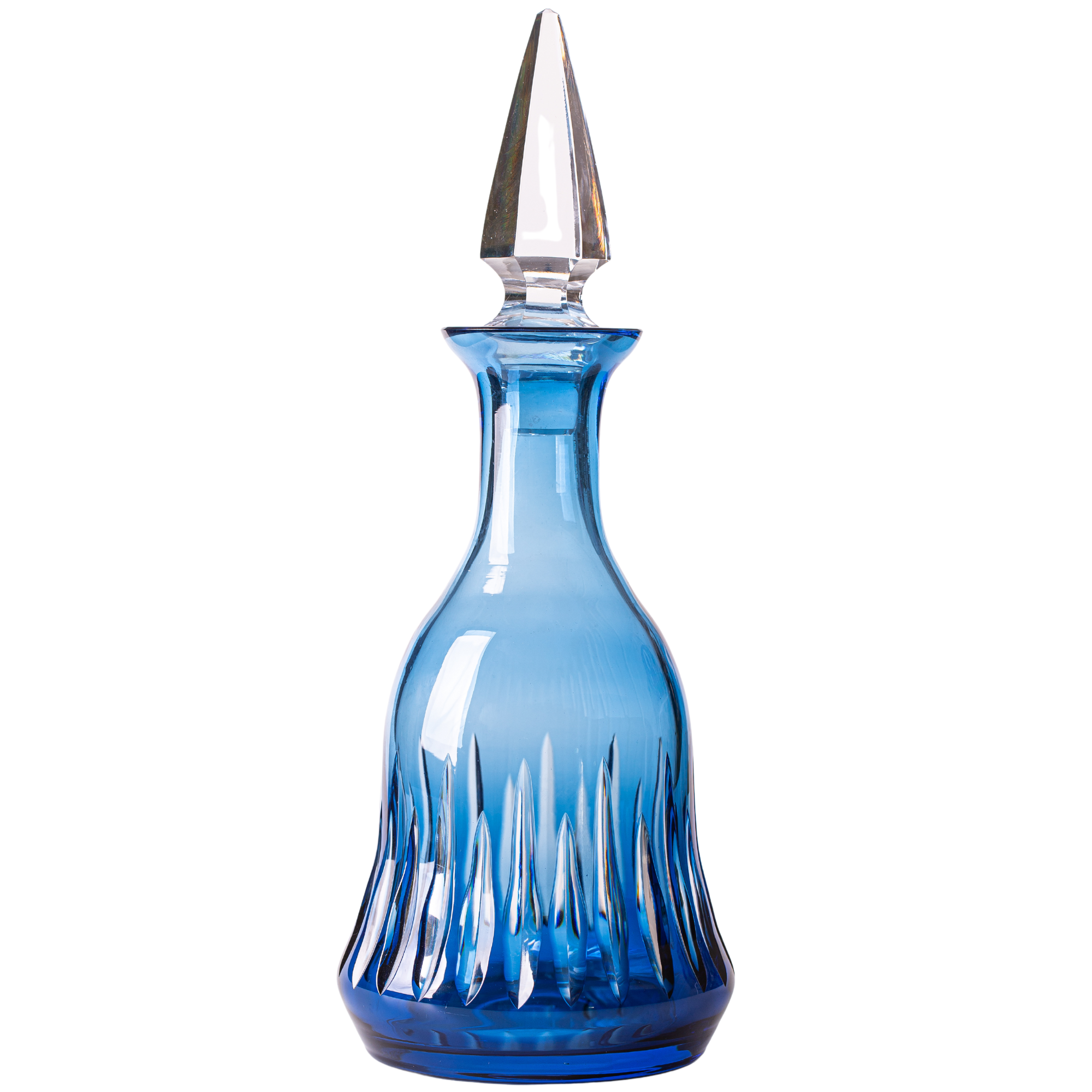 Licoreira de Cristal Vivaldi Lapidado 66 Azul Claro Mozart Crystal By Frederico Strauss