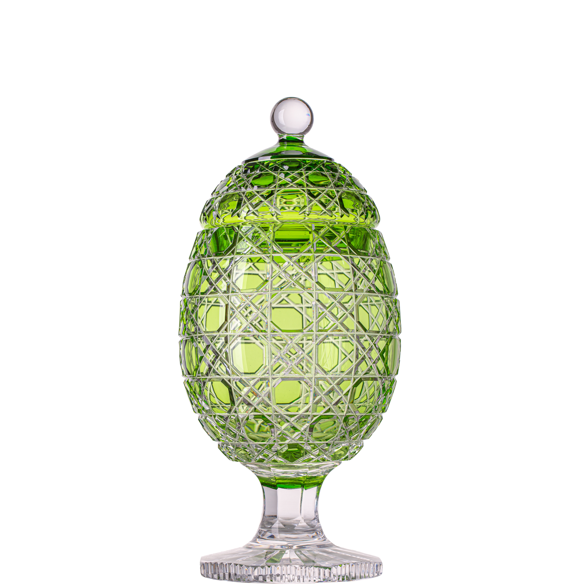 Ovo de Cristal Pequeno Lapidado 95 Mozart Crystal By Frederico Strauss
