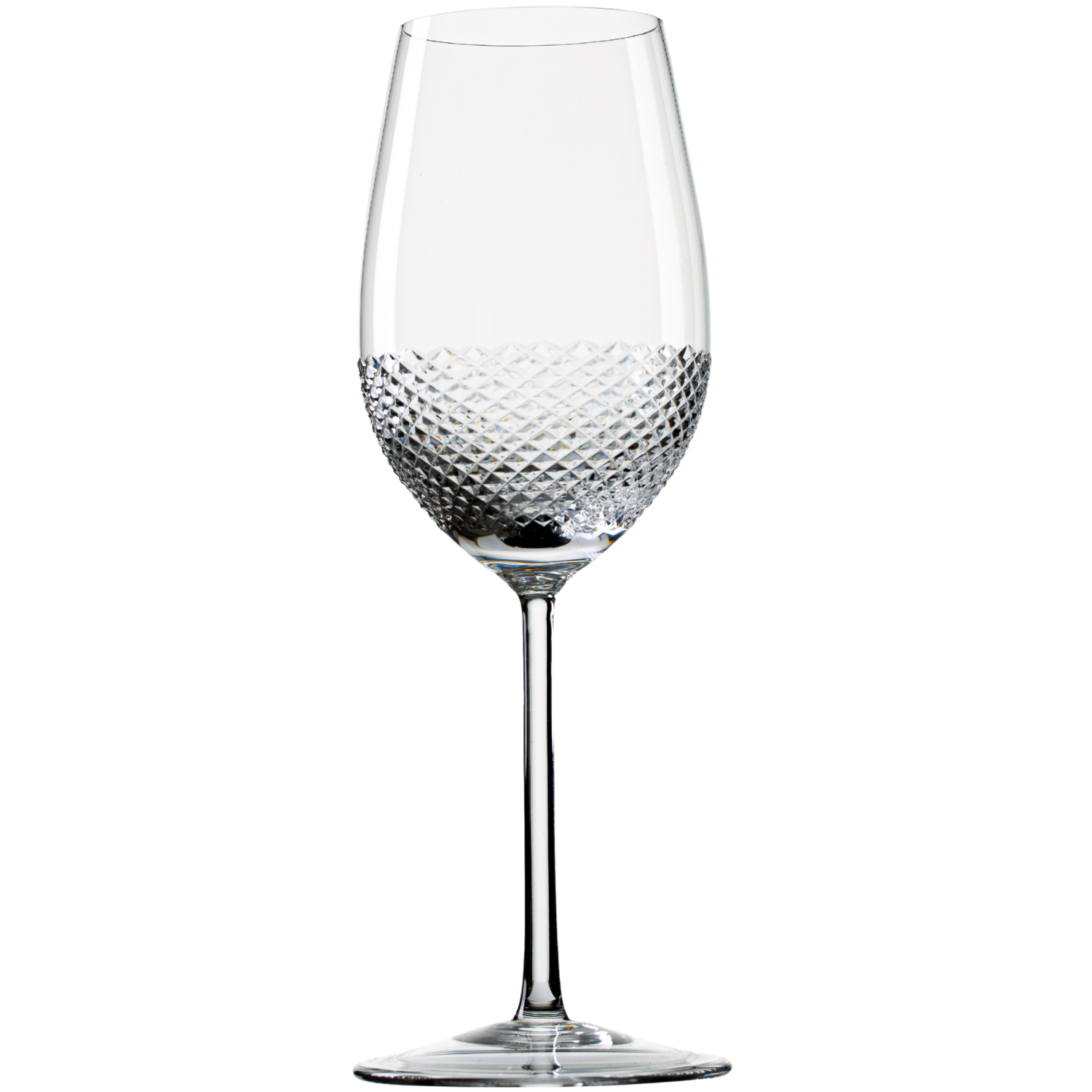 Jogo de 6 Taças de Cristal para Chardonnay Lapidado 50 Mozart Crystal By Frederico Strauss