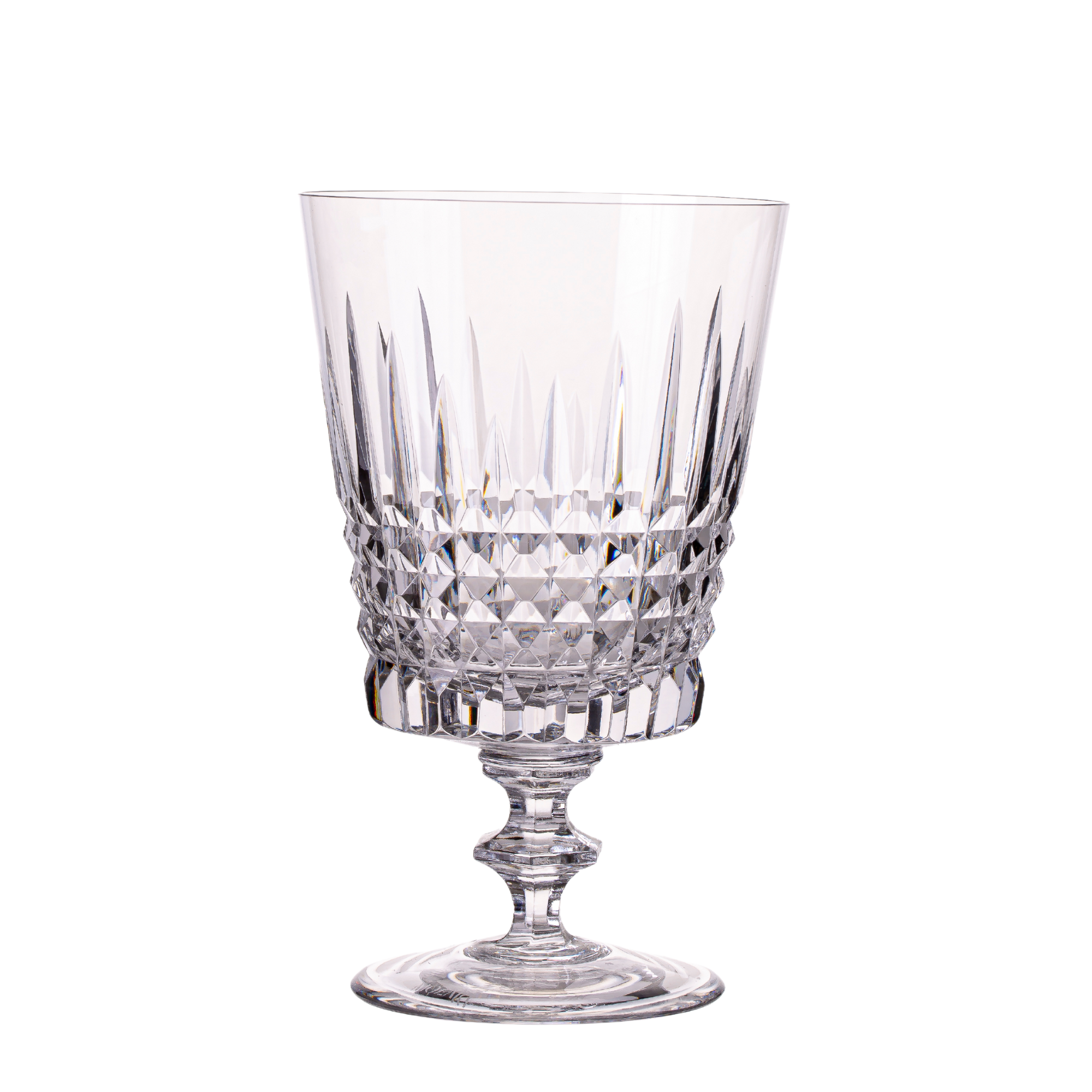 Taça de Cristal Cidade Jardim para Água Mozart Crystal By Frederico Strauss Lapidado 41