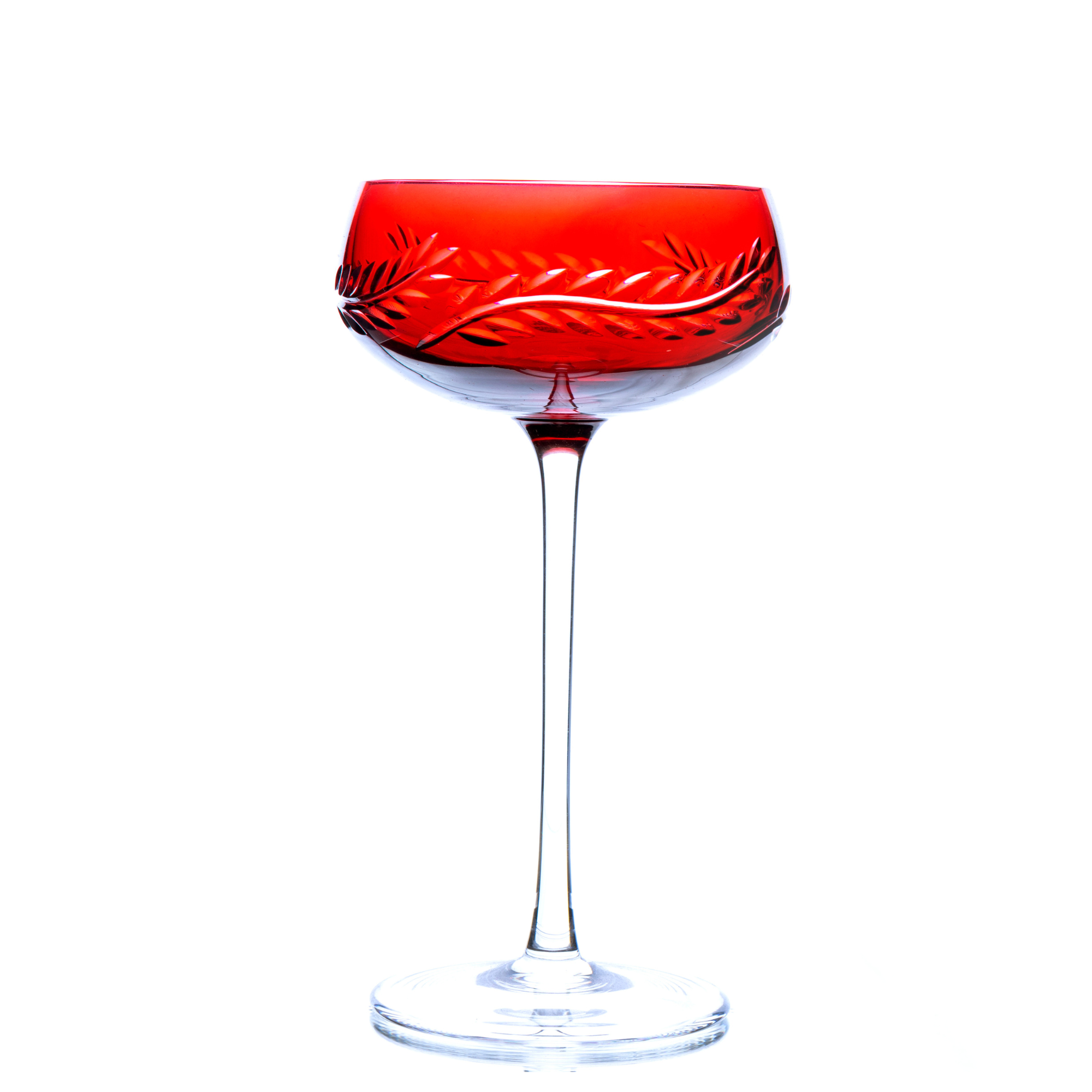 Taça de Cristal Coupé Bartender Balneário para Champanhe lapidado 03 Mozart Crystal By Frederico Strauss