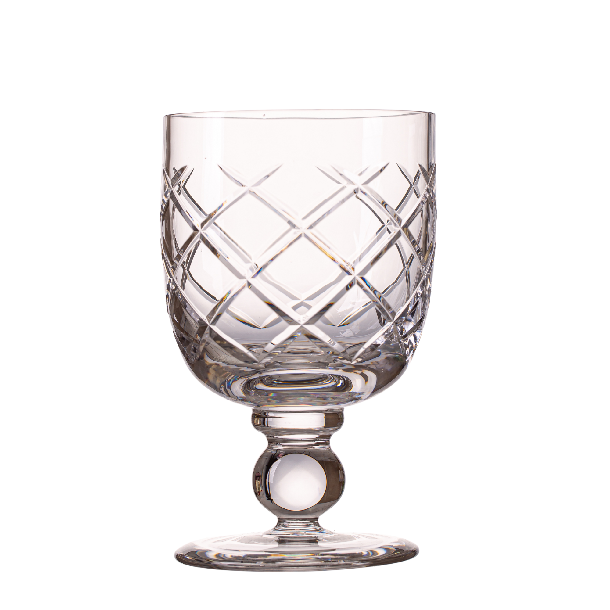 Taça de Cristal Cidade Jardim para Água Lapidado 33 Mozart Crystal By Frederico Strauss