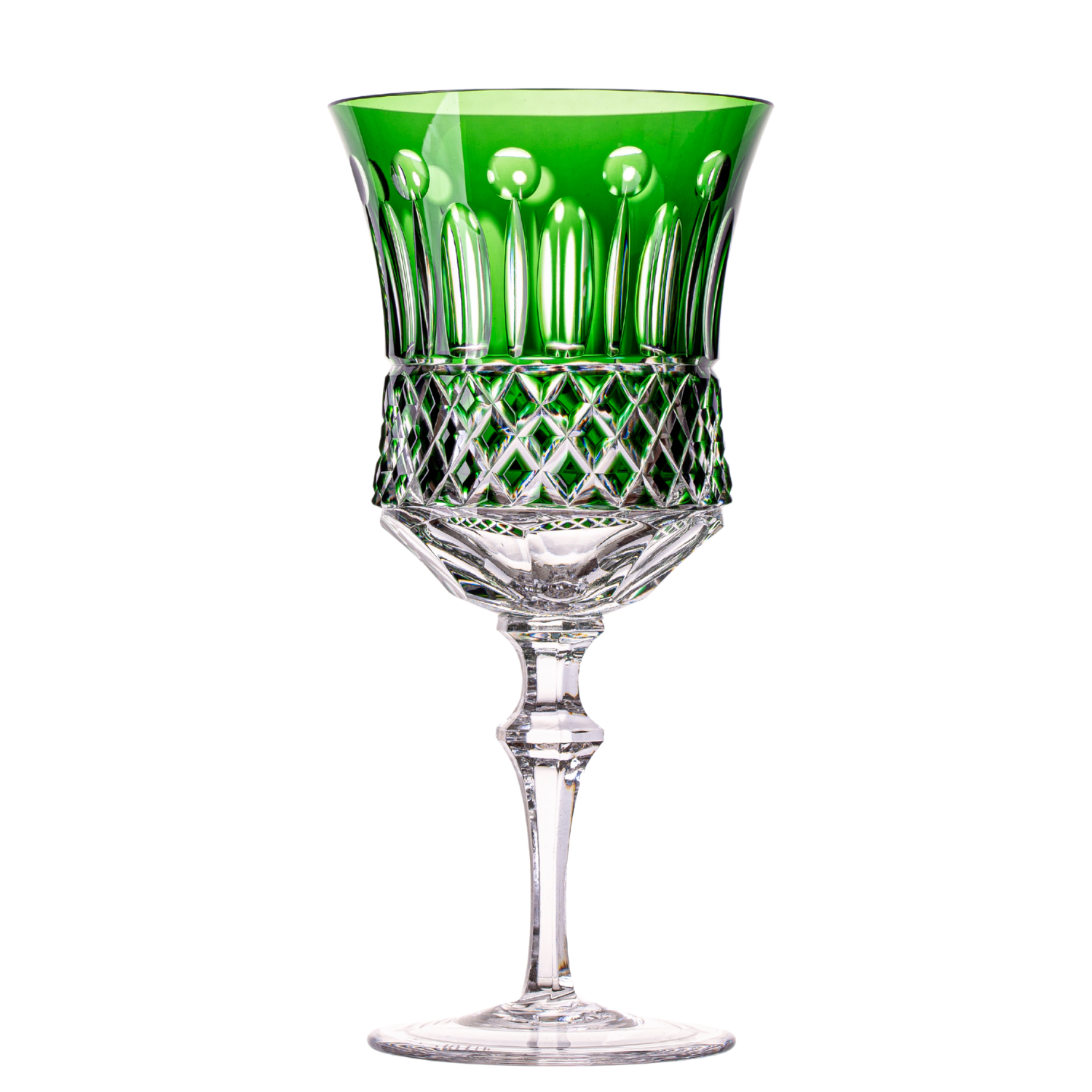Taça de Cristal Flauta para Água Overlay Lapidado 69 Mozart Crystal By Frederico Strauss