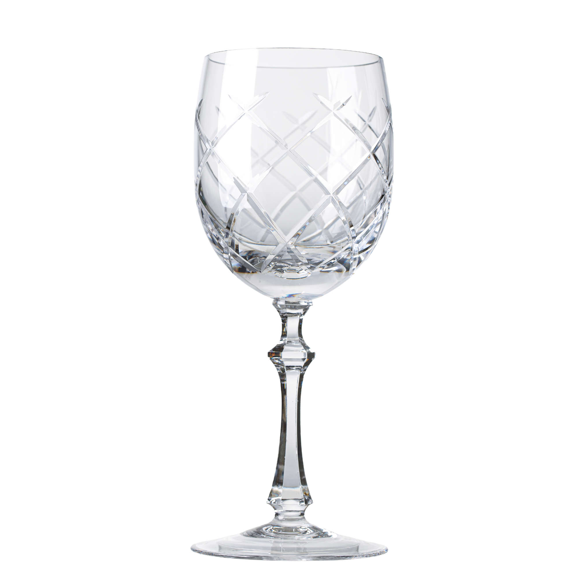 Jogo de 6 Taças de Cristal Réquiem para Vinho Tinto Lapidado 33 Mozart Crystal By Frederico Strauss