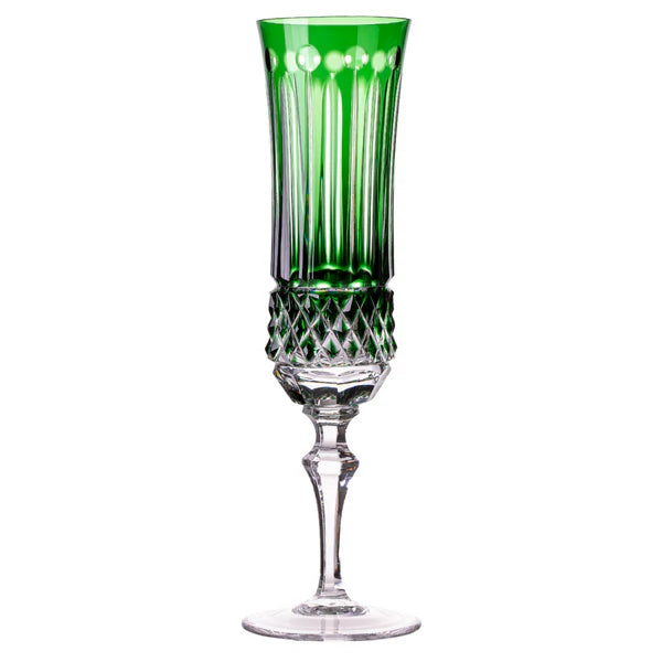 Taça de Cristal para Champagne Overlay Mozart Crystal By Frederico Strauss - 360ml - Flauta 69