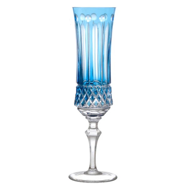 Taça de Cristal para Champagne Overlay Mozart Crystal By Frederico Strauss - 360ml - Flauta 69