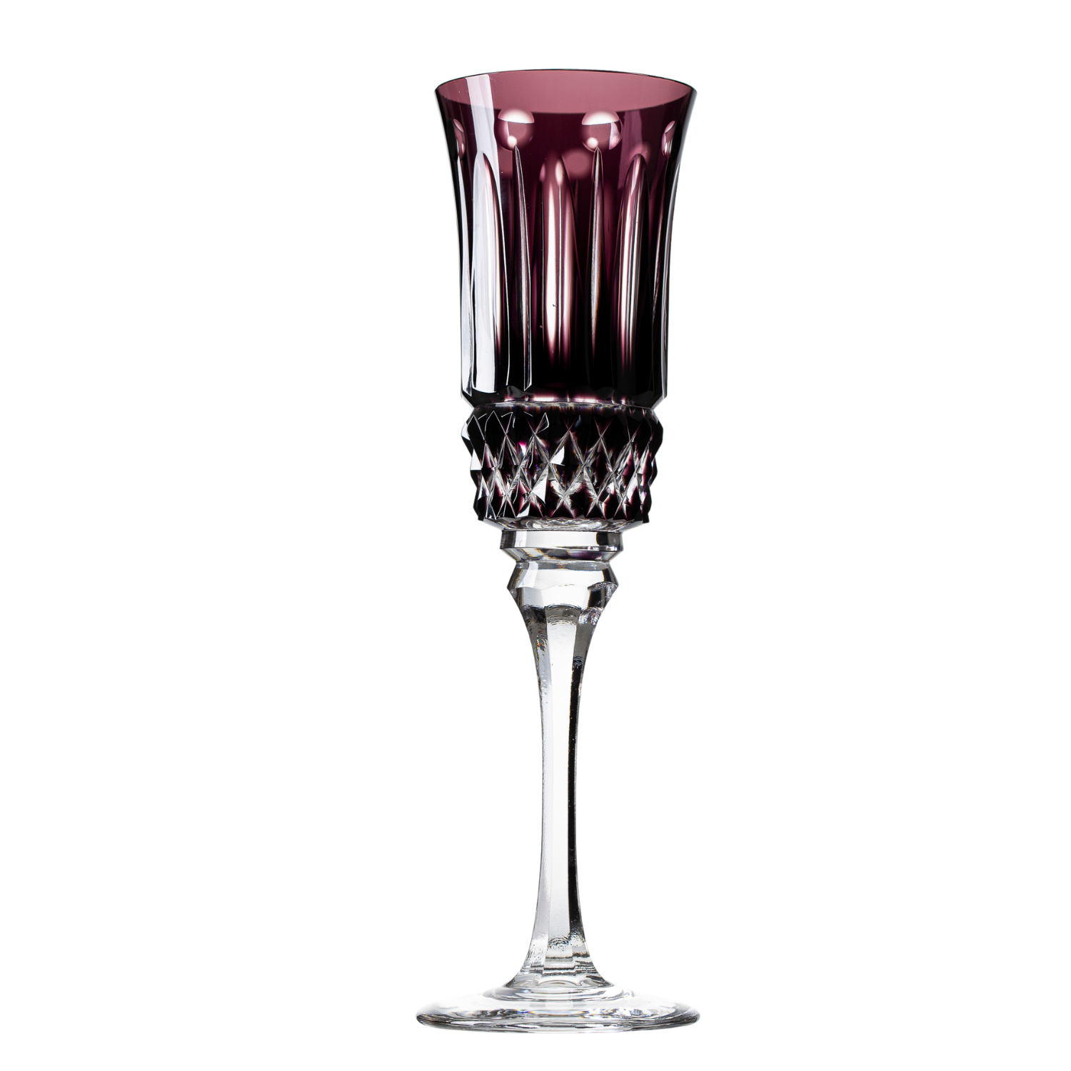 Taça de Cristal para Champagne Overlay Mozart Crystal By Frederico Strauss - 190ml - Sonata 69