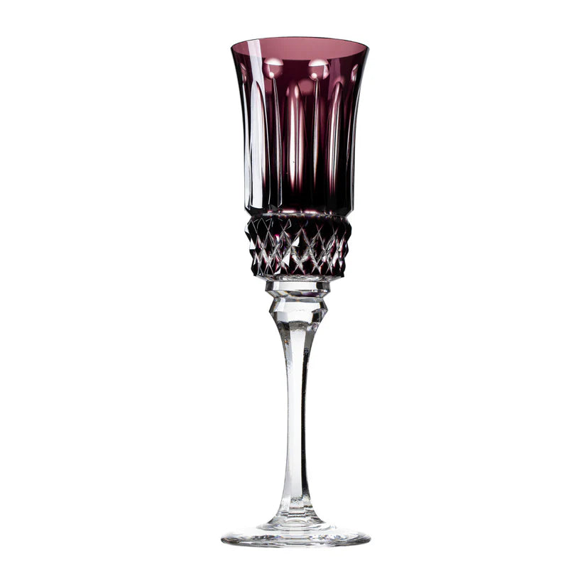 Taça de Cristal para Champagne Overlay Mozart Crystal By Frederico Strauss - 190ml - Sonata 69