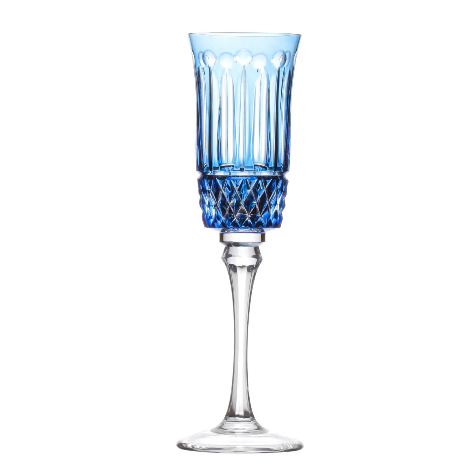 Taça de Cristal para Champagne Overlay Mozart Crystal By Frederico Strauss - 190ml - Sonata 69