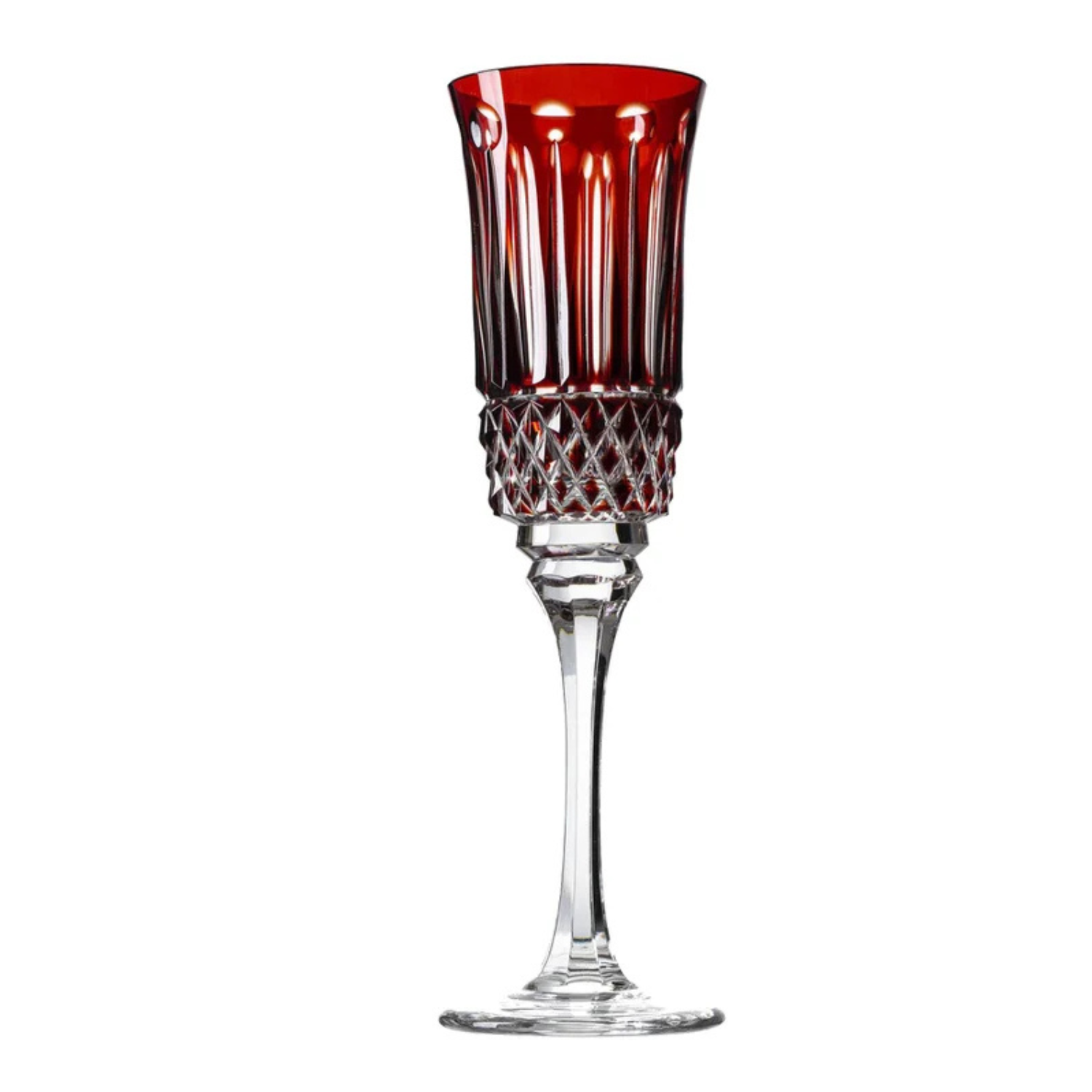 Taça de Cristal para Champagne Overlay Mozart Crystal By Frederico Strauss - 190ml - Sonata 69