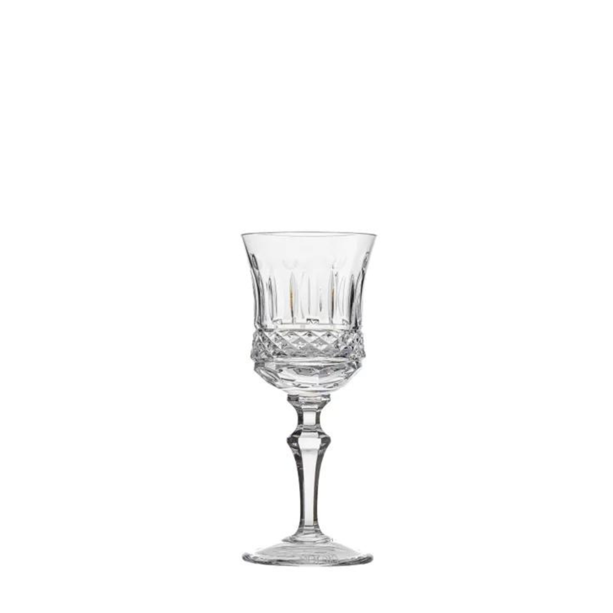 Jogo de 6 Taças de Cristal Flauta para Licor Mozart Crystal By Frederico Strauss Lapidado 69