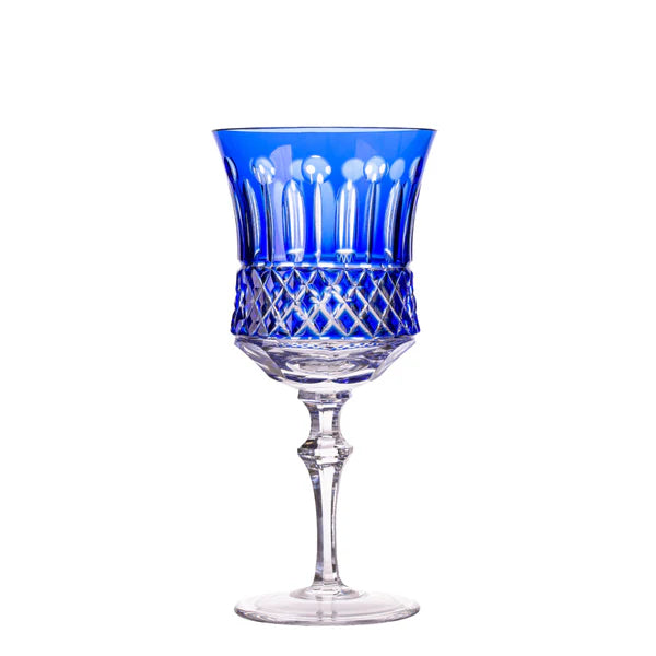 Taça de Cristal para Vinho Branco Overlay Mozart Crystal By Frederico Strauss - 270ml - Flauta 69