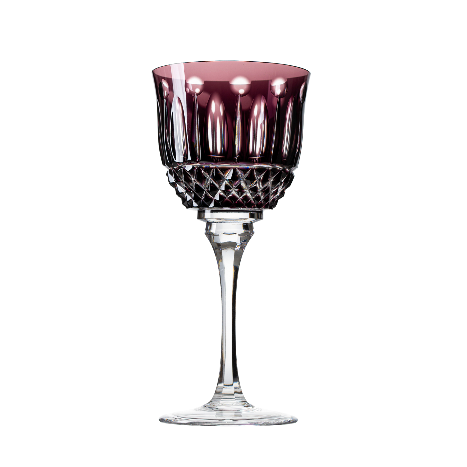 Taça de Cristal para Vinho Branco Overlay Mozart Crystal By Frederico Strauss - 280ml - Sonata 69