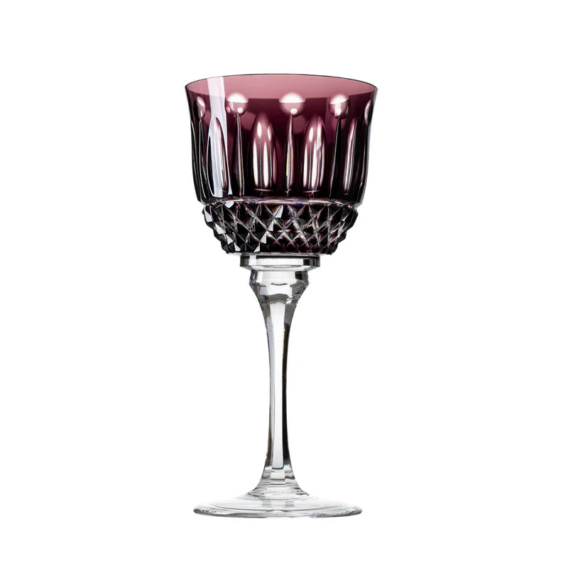 Taça de Cristal para Vinho Branco Overlay Mozart Crystal By Frederico Strauss - 280ml - Sonata 69