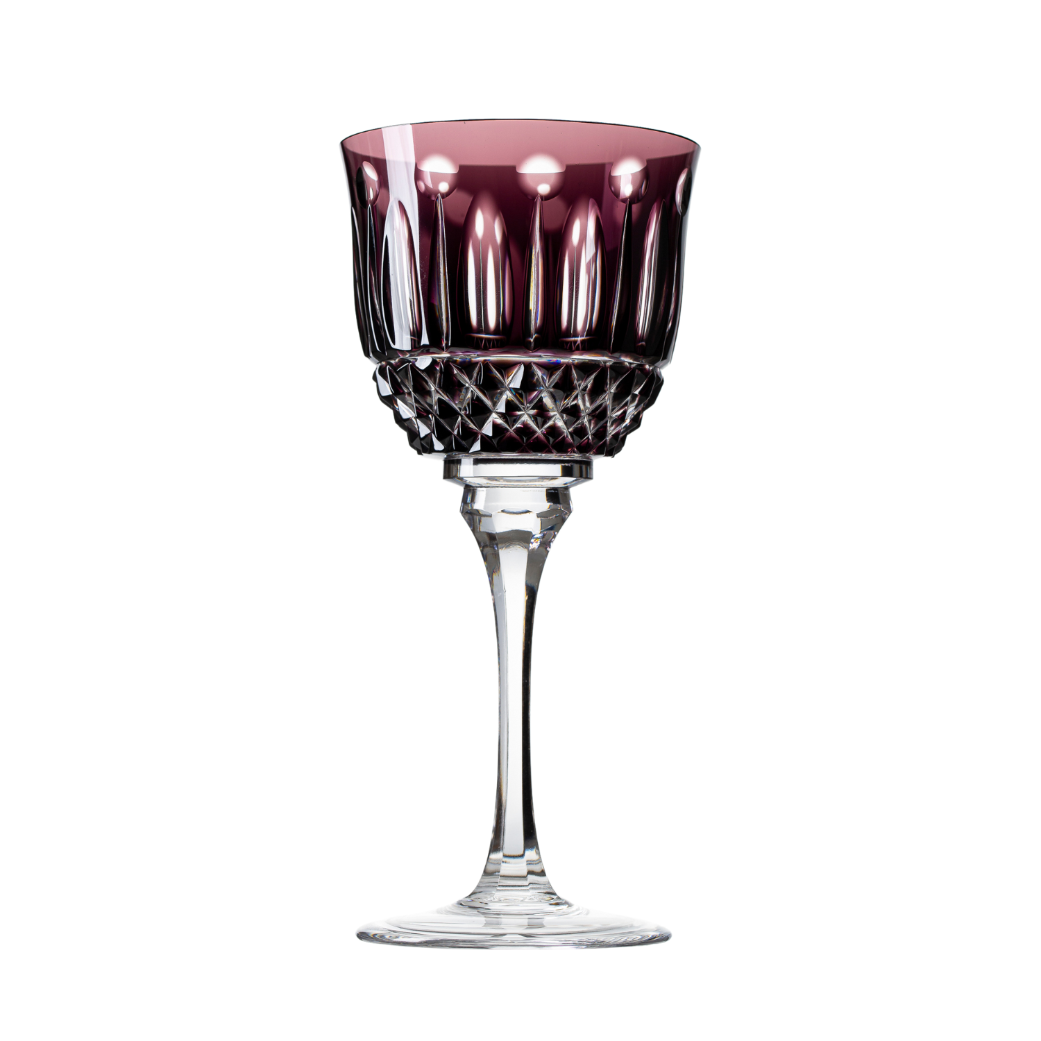 Taça de Cristal para Vinho Tinto Overlay Mozart Crystal By Frederico Strauss - 300ml - Sonata 69