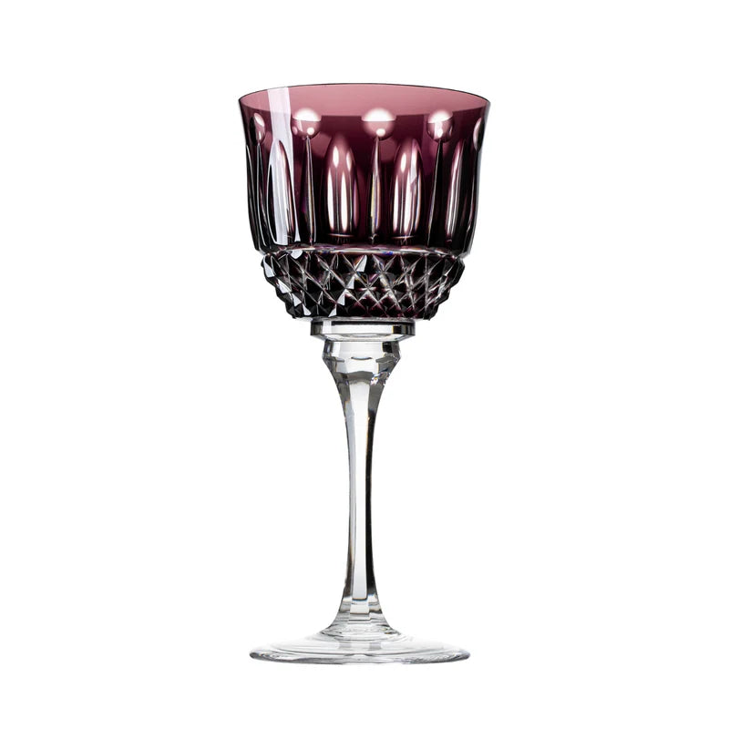 Taça de Cristal para Vinho Tinto Overlay Mozart Crystal By Frederico Strauss - 300ml - Sonata 69