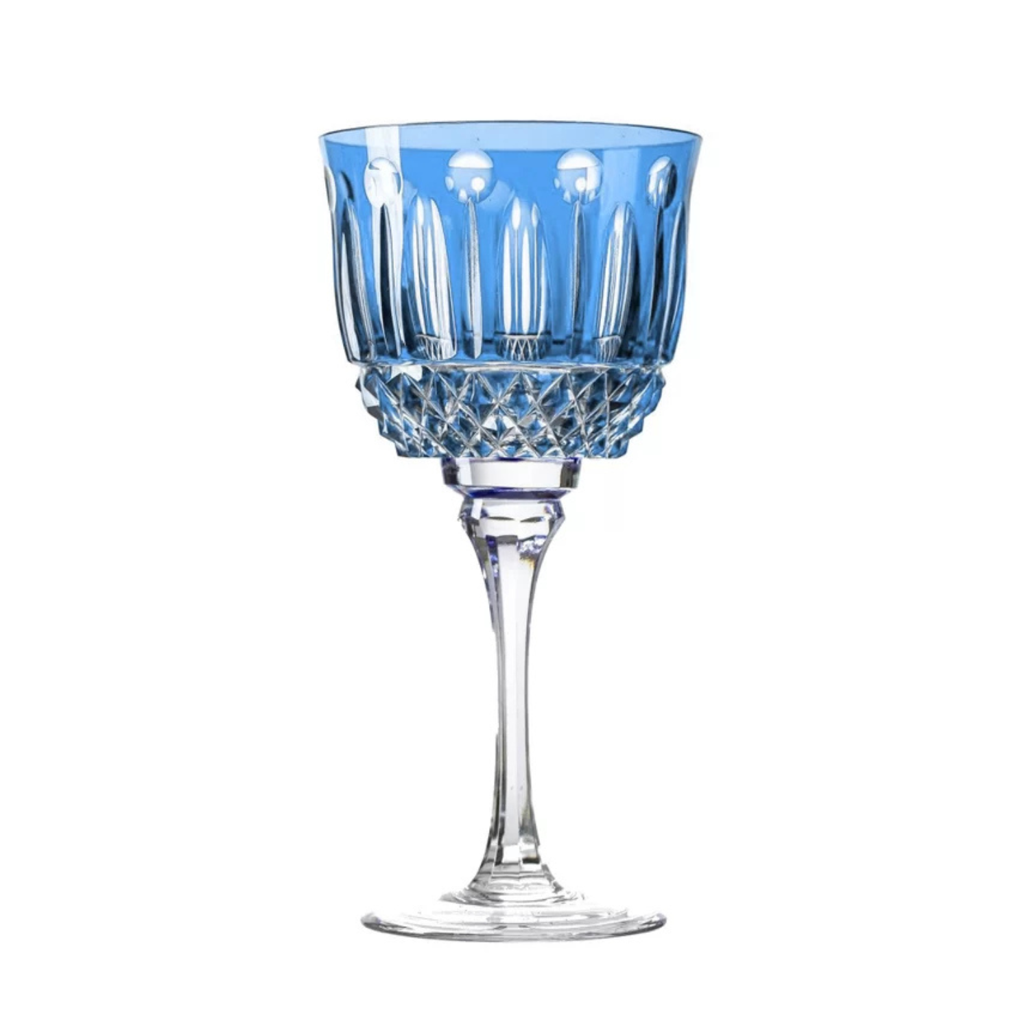 Taça de Cristal para Vinho Tinto Overlay Mozart Crystal By Frederico Strauss - 300ml - Sonata 69