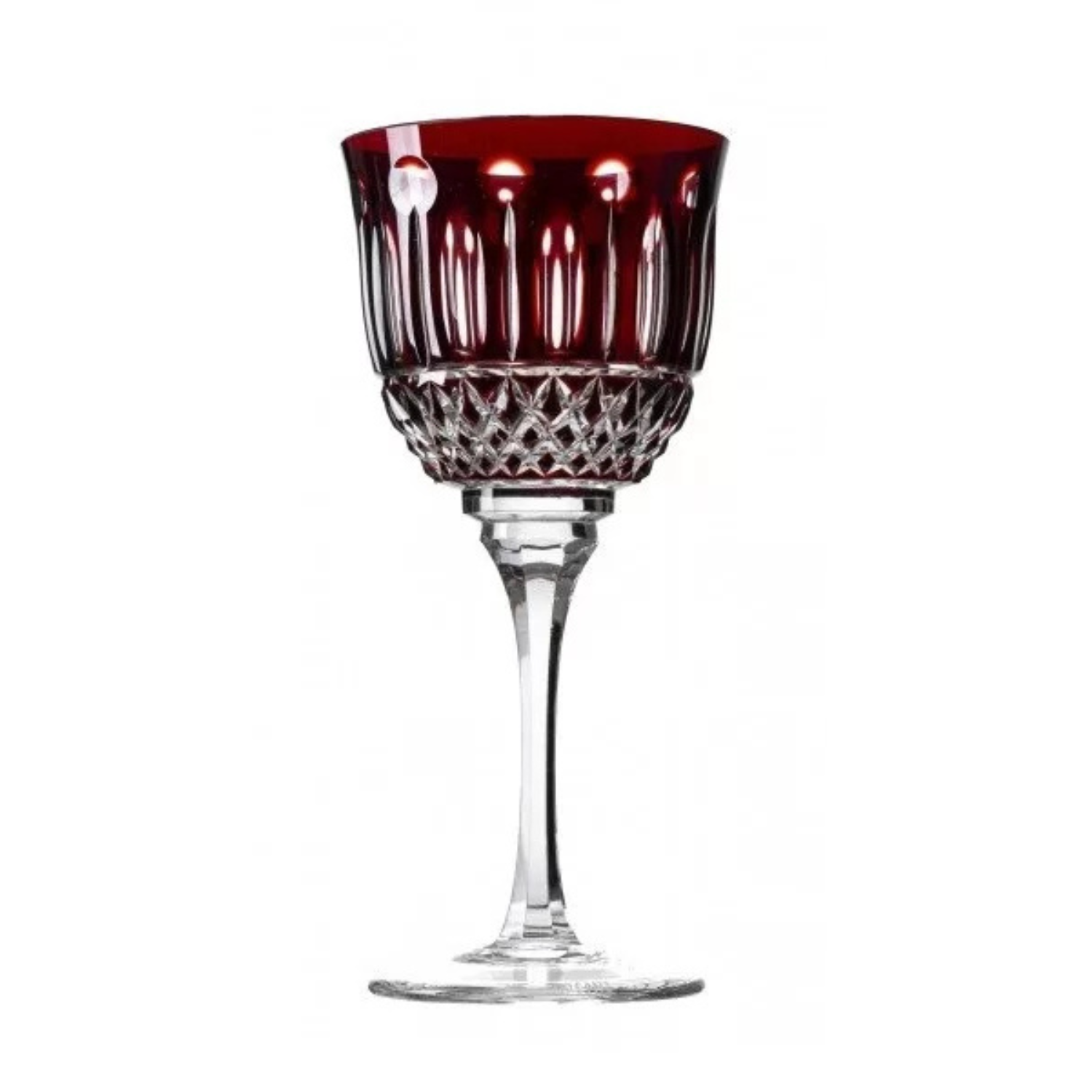 Taça de Cristal para Vinho Tinto Overlay Mozart Crystal By Frederico Strauss - 300ml - Sonata 69