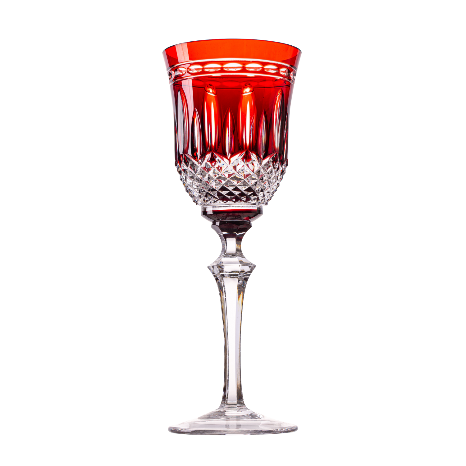Taça de Cristal para Vinho Tinto Overlay Mozart Crystal By Frederico Strauss - 250ml - Serenata 68