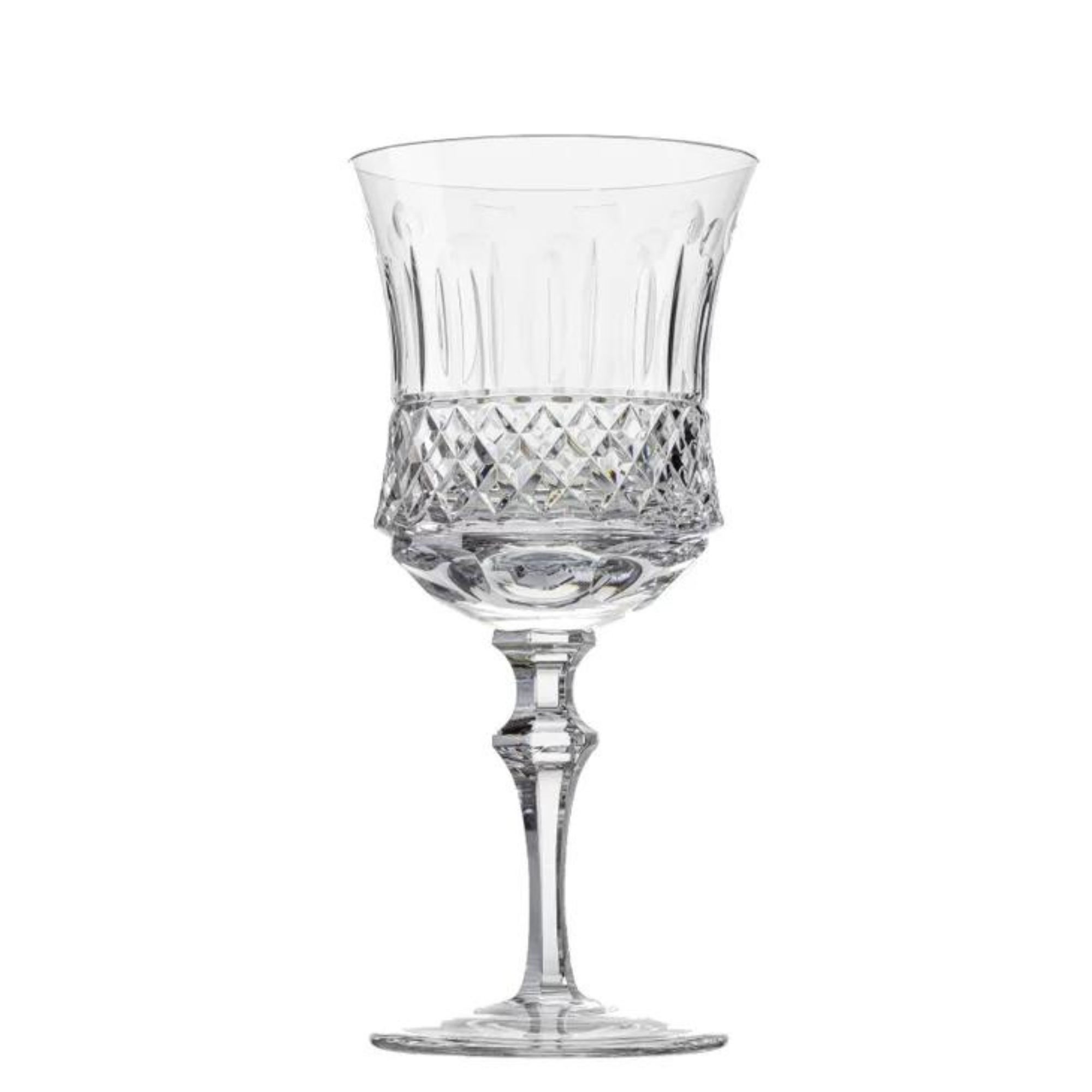 Jogo de 6 Taças de Cristal Flauta para Vinho Tinto Mozart Crystal By Frederico Strauss Lapidado 69