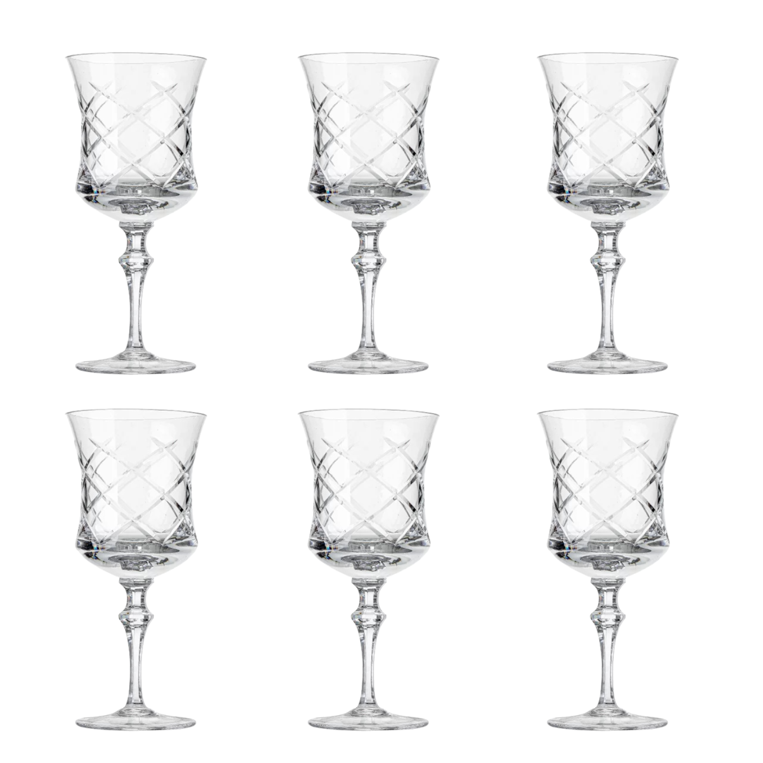Jogo de 6 Taças de Cristal Vivaldi para Vinho Branco Mozart Crystal By Frederico Strauss - 270ml - Flauta 33
