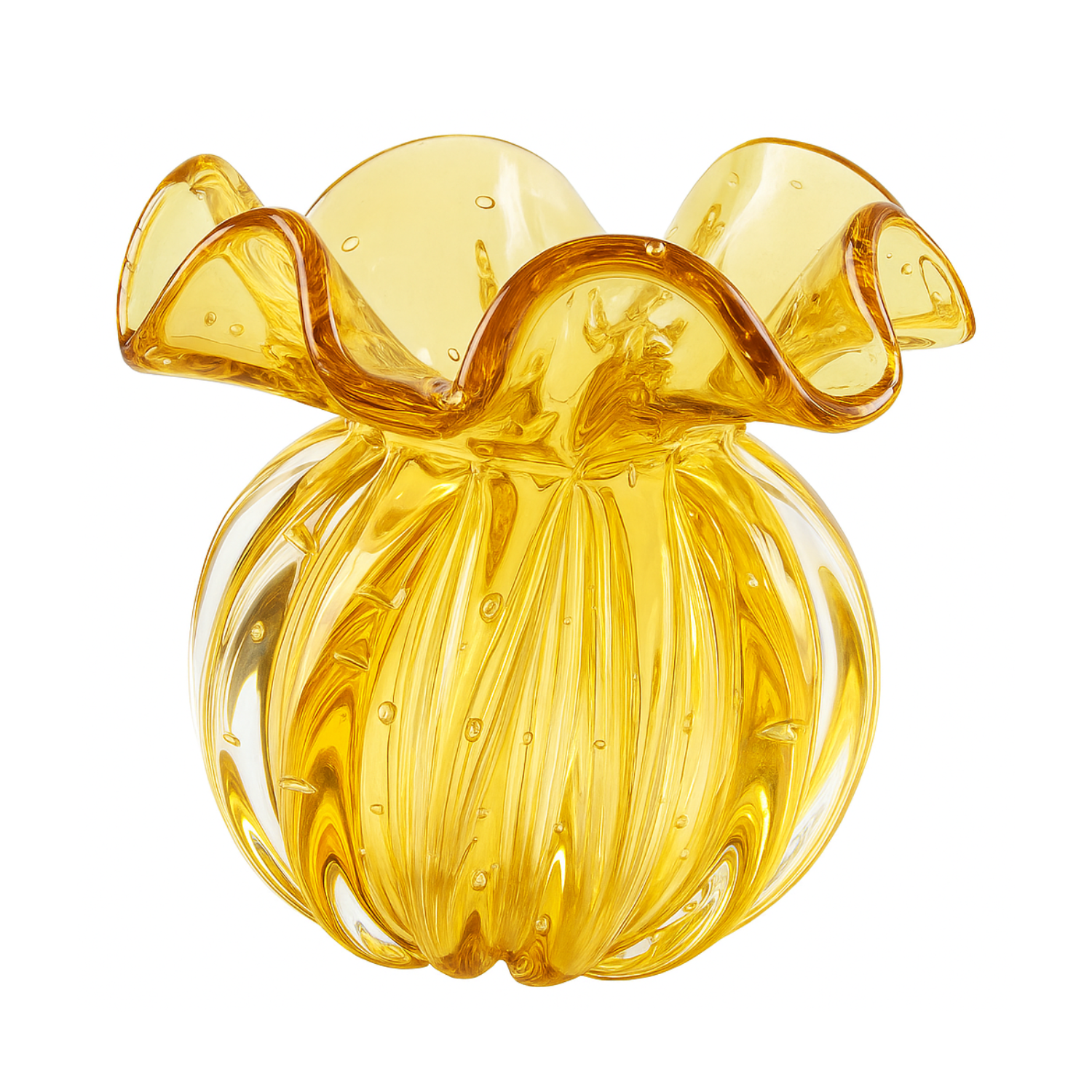 Vaso em Murano Venezia Âmbar - Médio